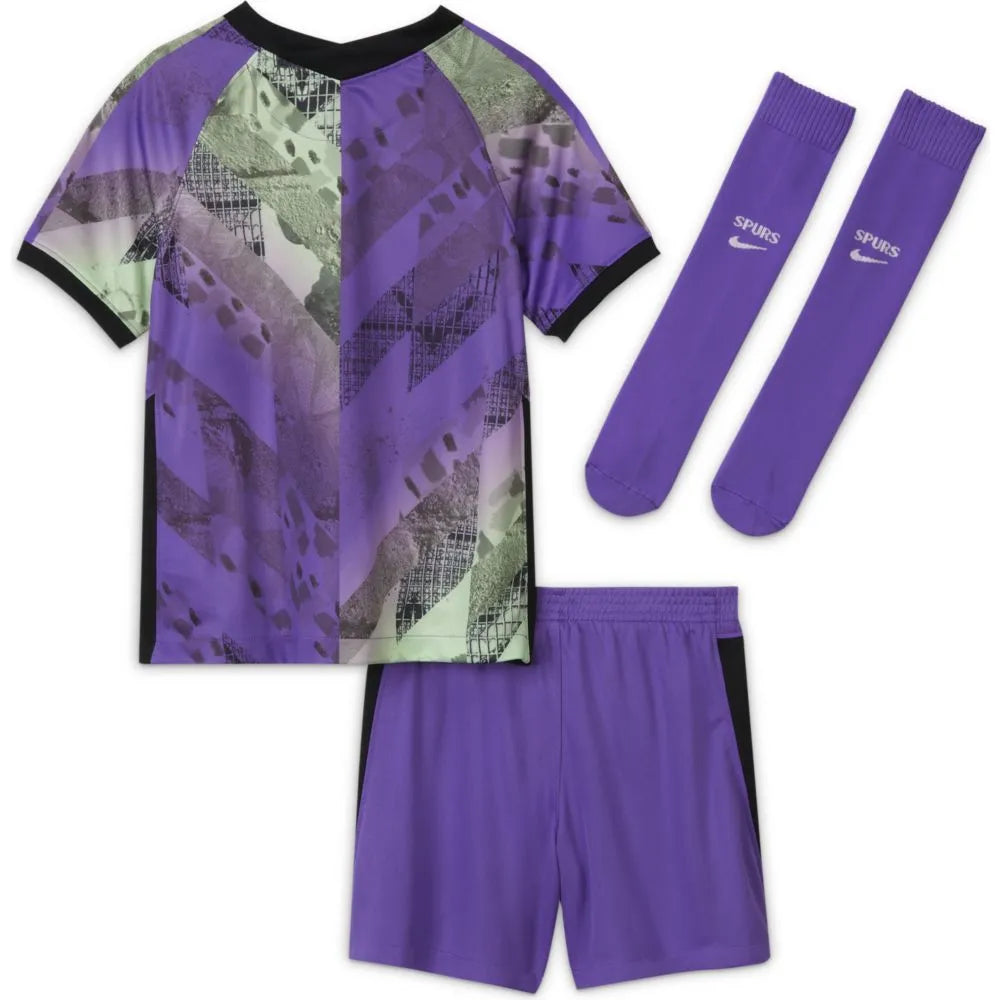 Nike 2021-22 Tottenham Little Kids Third Kit - Wild Berry (Set - Back)