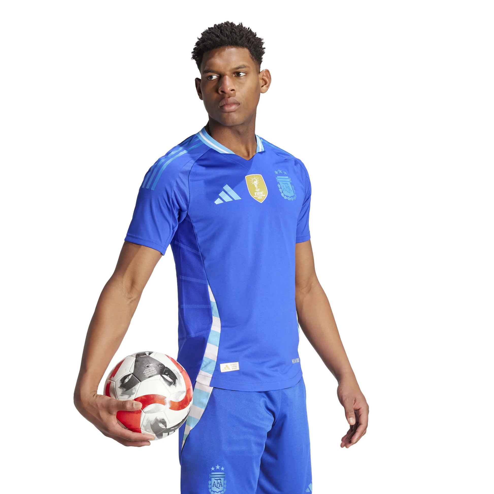 adidas 2024-25 Argentina Men's Authentic Away Jersey (Model - Side)