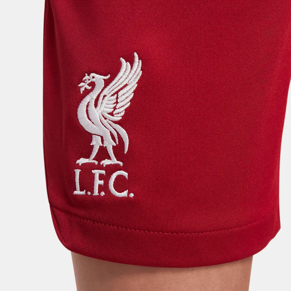 Nike 22-23 Liverpool FC Youth Home Shorts - Red-White (Detail 2)