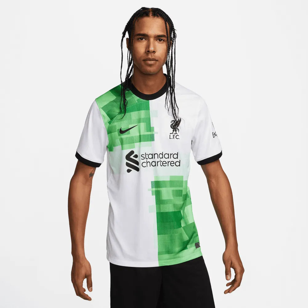 Nike 2023-24 Liverpool Men's Away Jersey (Model - Front)