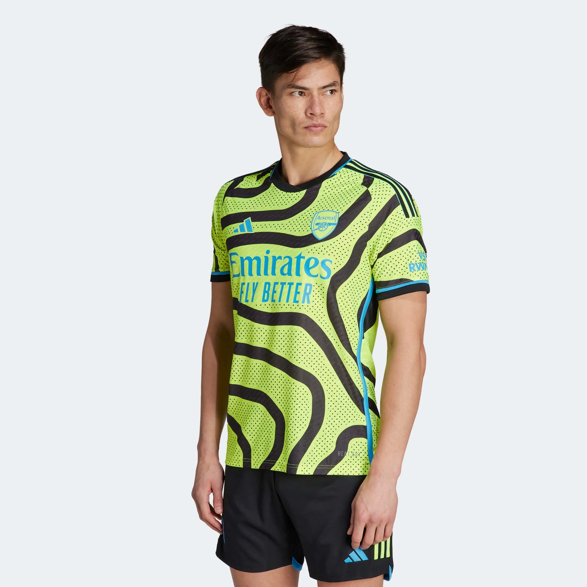 adidas 2023-24 Arsenal Men's Authentic Away Jersey (Model - Front)