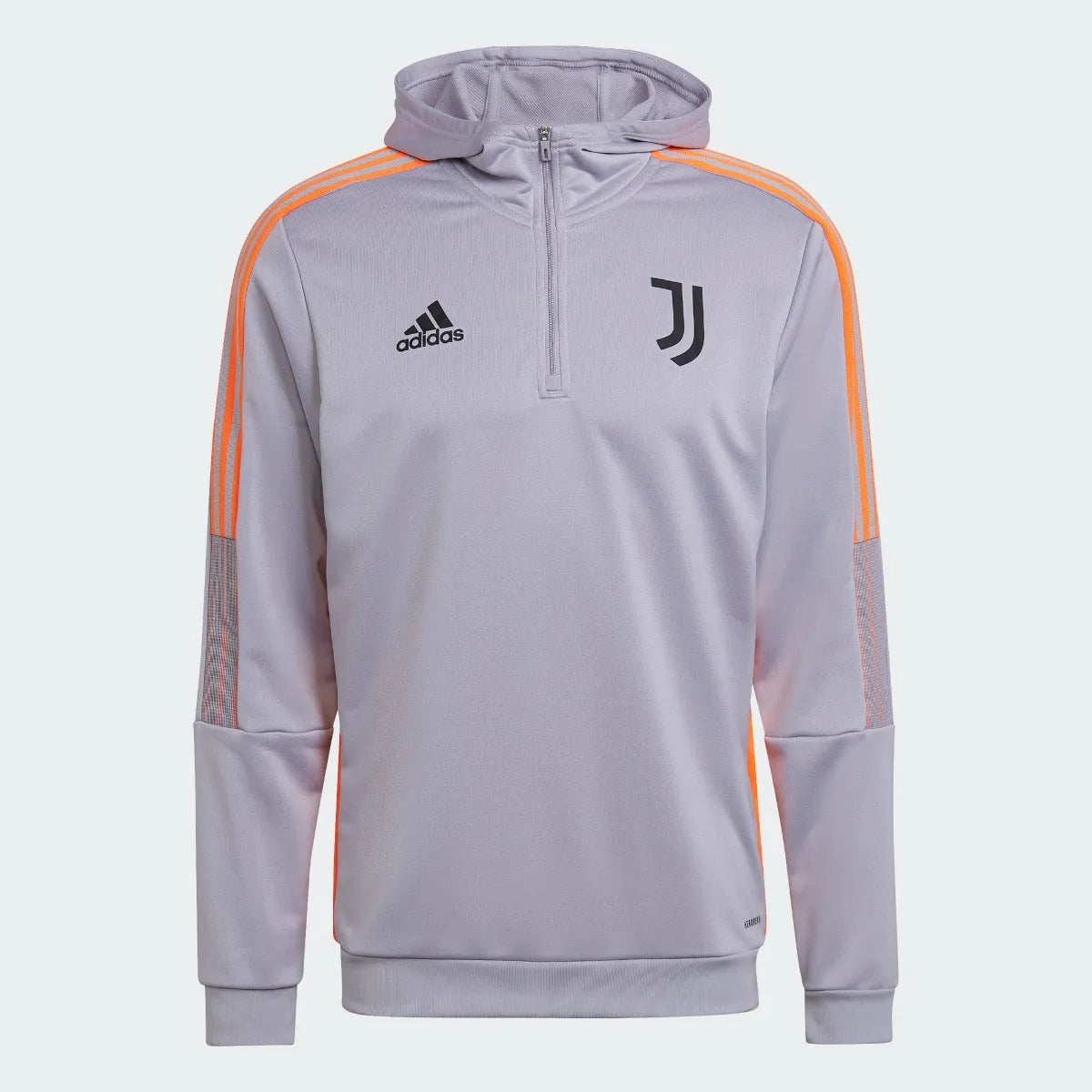 adidas 21-22 Juventus Track Hoodie - Gray (Front)