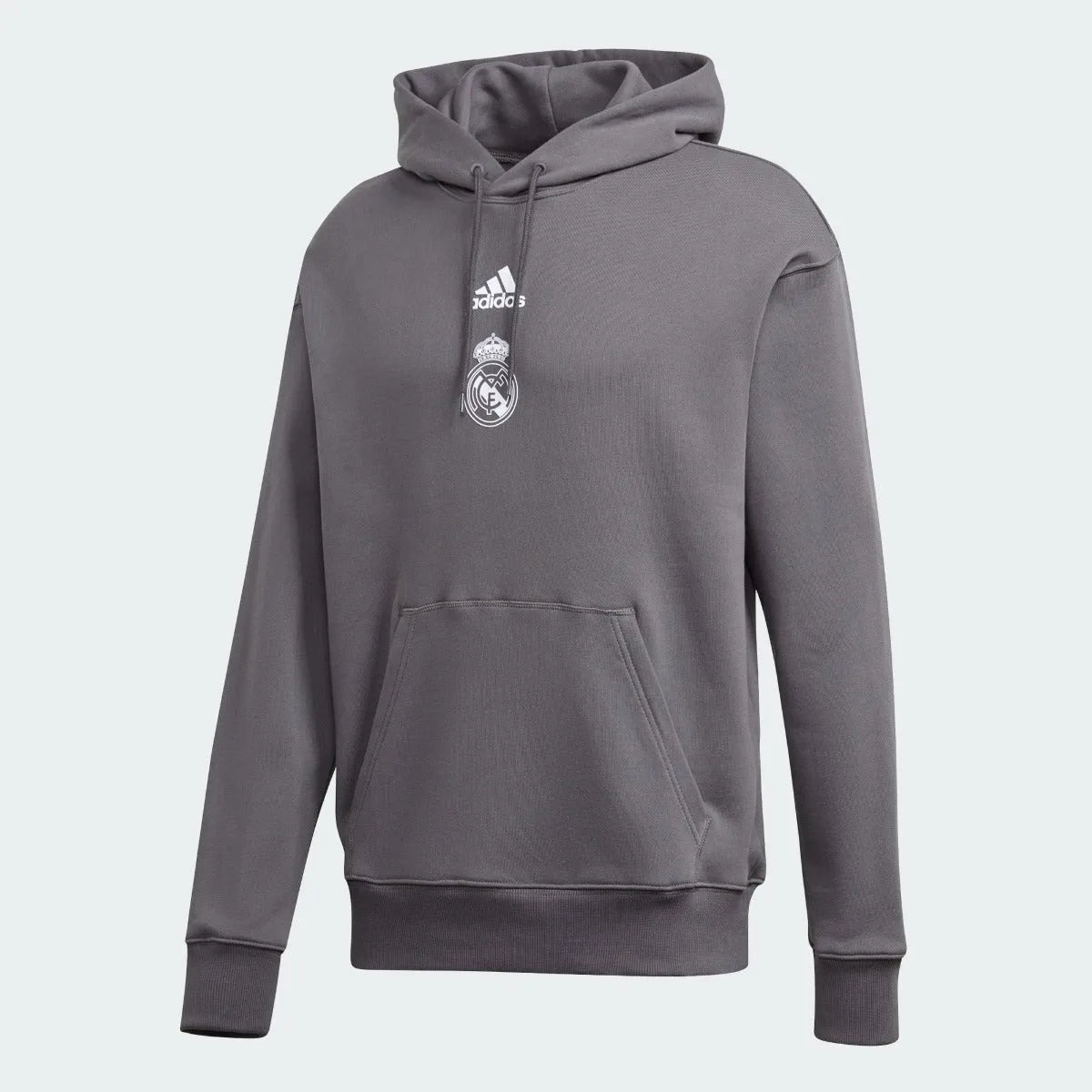 Adidas 2020-21 Real Madrid Seasonal Special Hoodie - Grey-White