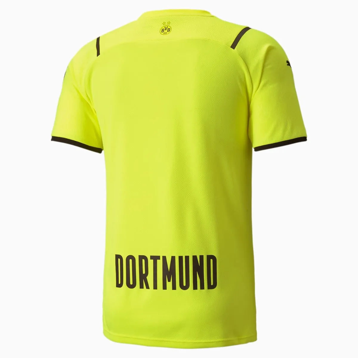 Puma Borussia Dortmund 2021-22 Third Cup Jersey - Safety Yellow-Black (Back)