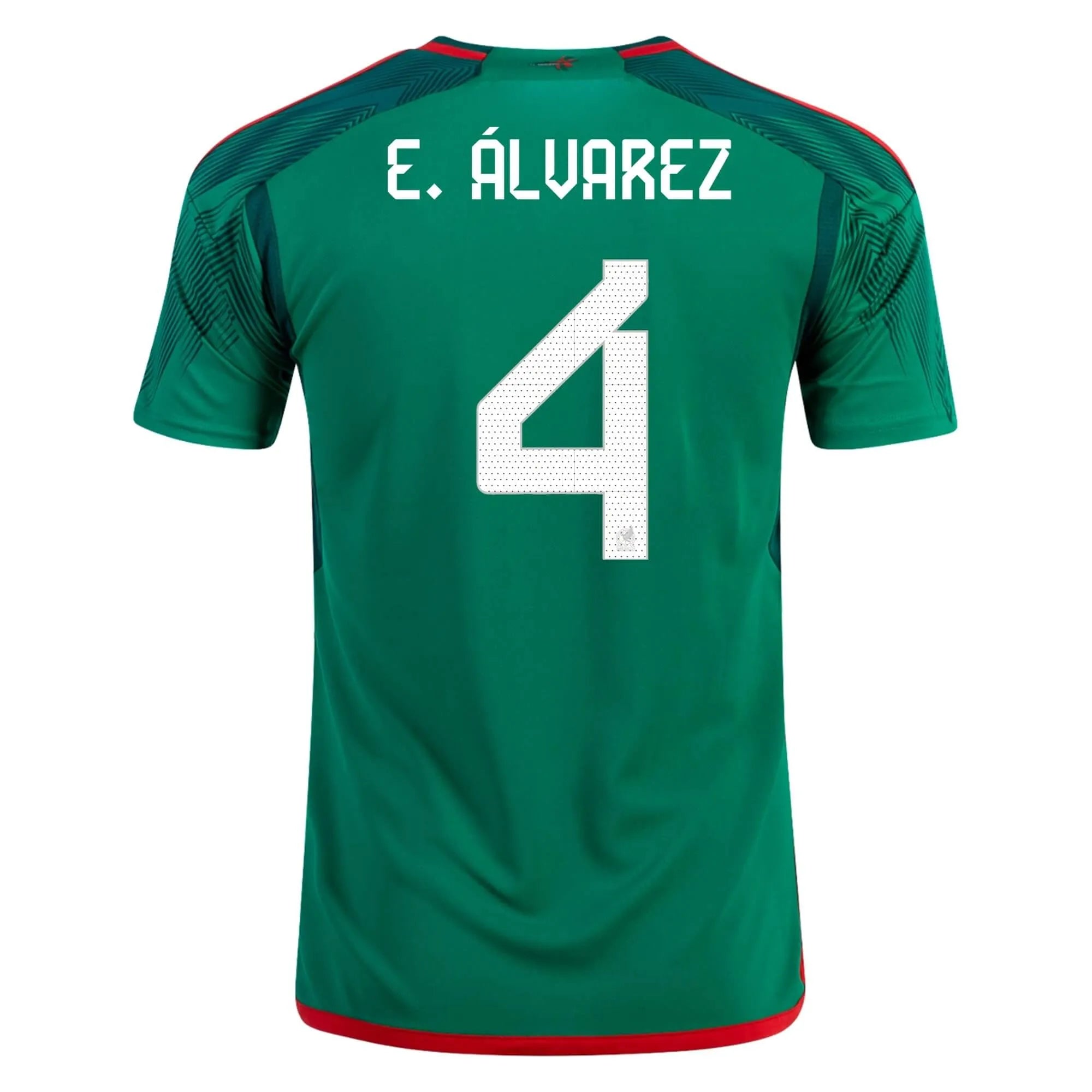 adidas 2022-23 Mexico Home Jersey - Green-Red (E. Alvarez)