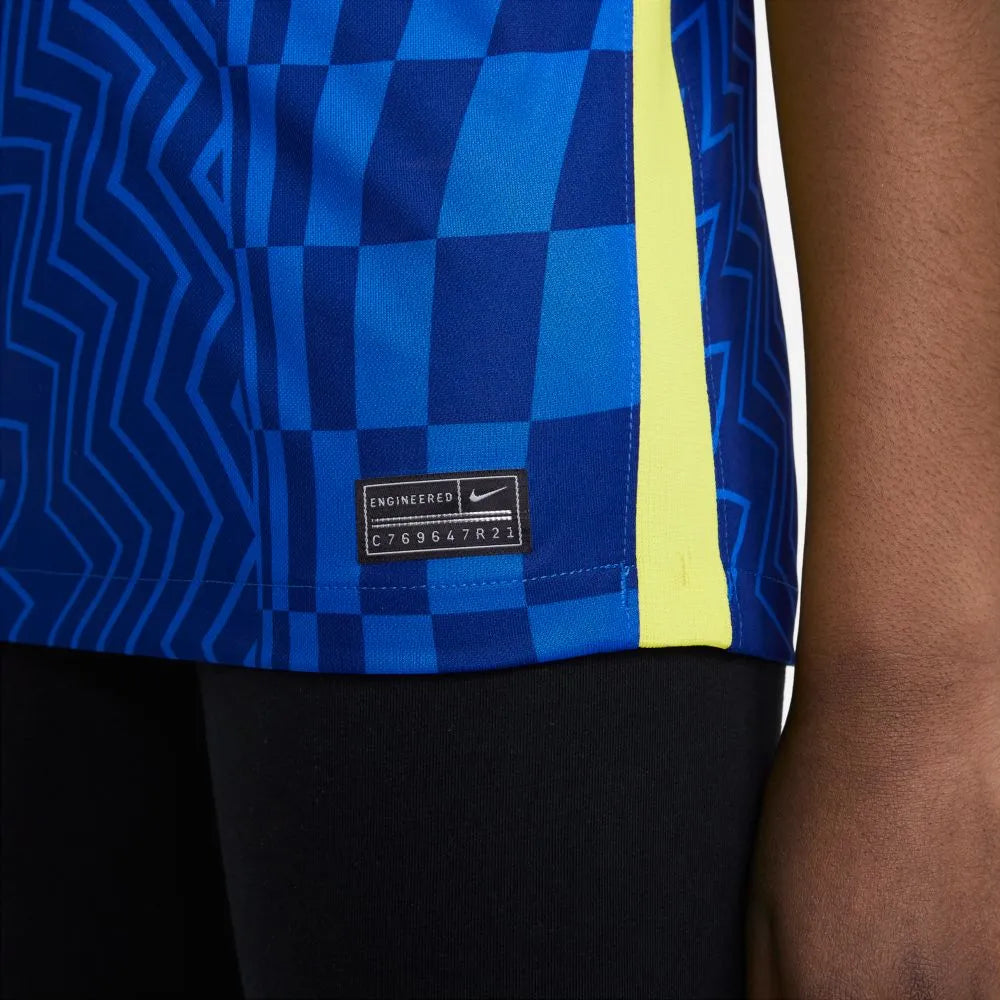 Nike 2021-22 Chelsea Youth Home Jersey - Lyon Blue (Detail 4)