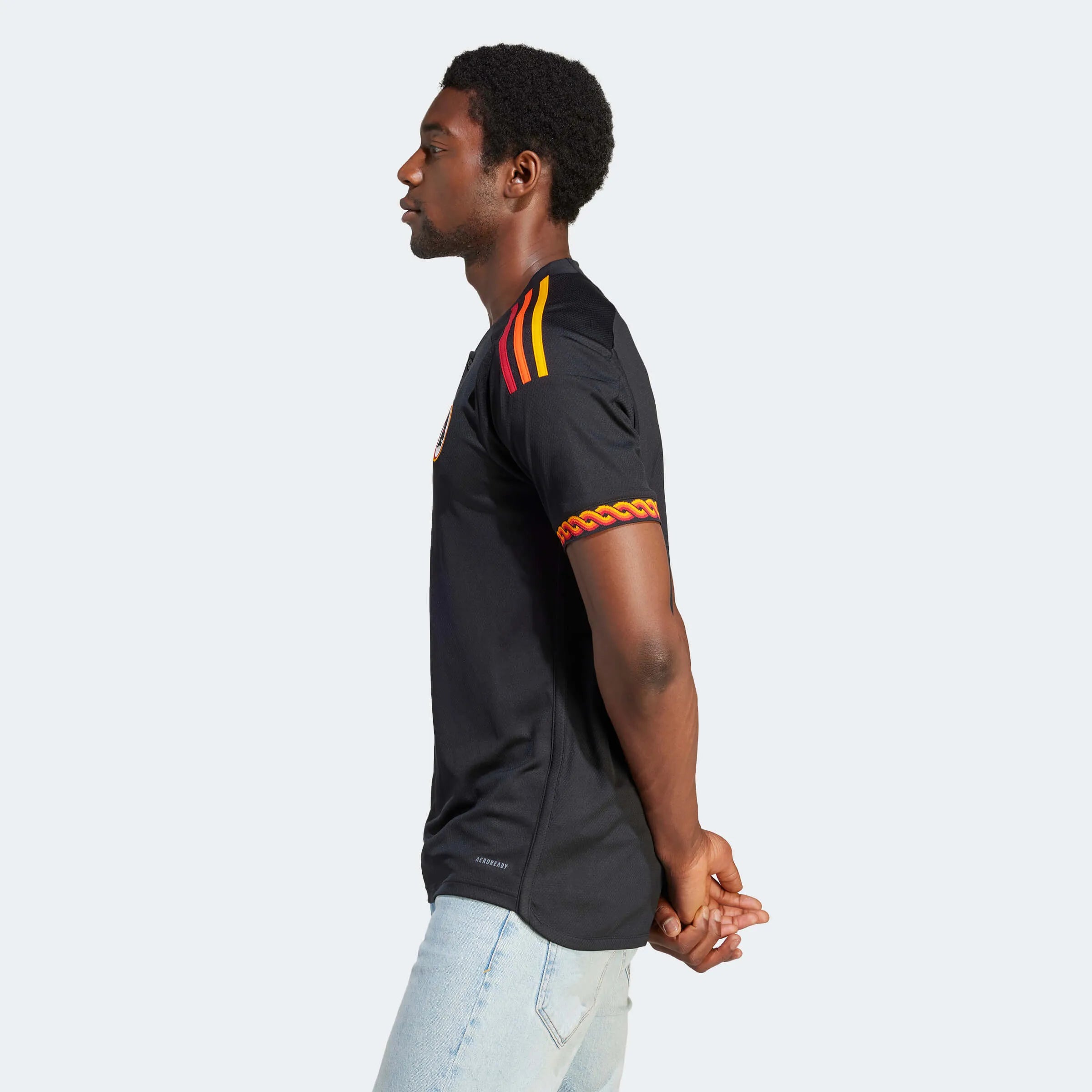 adidas 2023-24 Roma Men's Stadium Third Jersey (Model - Side)