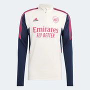 adidas 2023 Arsenal Condivo 22 Training Top - Off White-Collegiate Navy (Front)