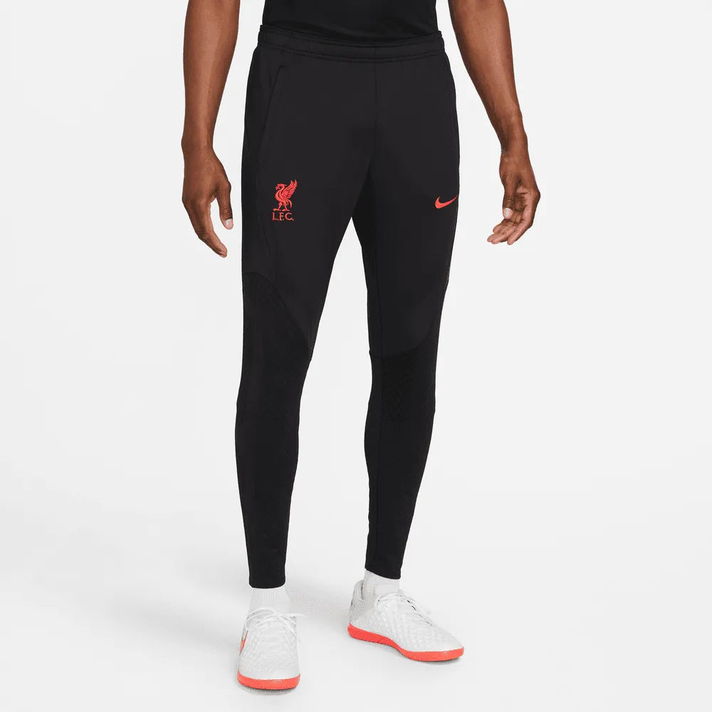 Nike 2022-23 Liverpool Strike Pants KP - Black-Siren Red (Model - Front)