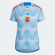 adidas 2022-23 Spain Women's Away Jersey - Glory Blue (Front)