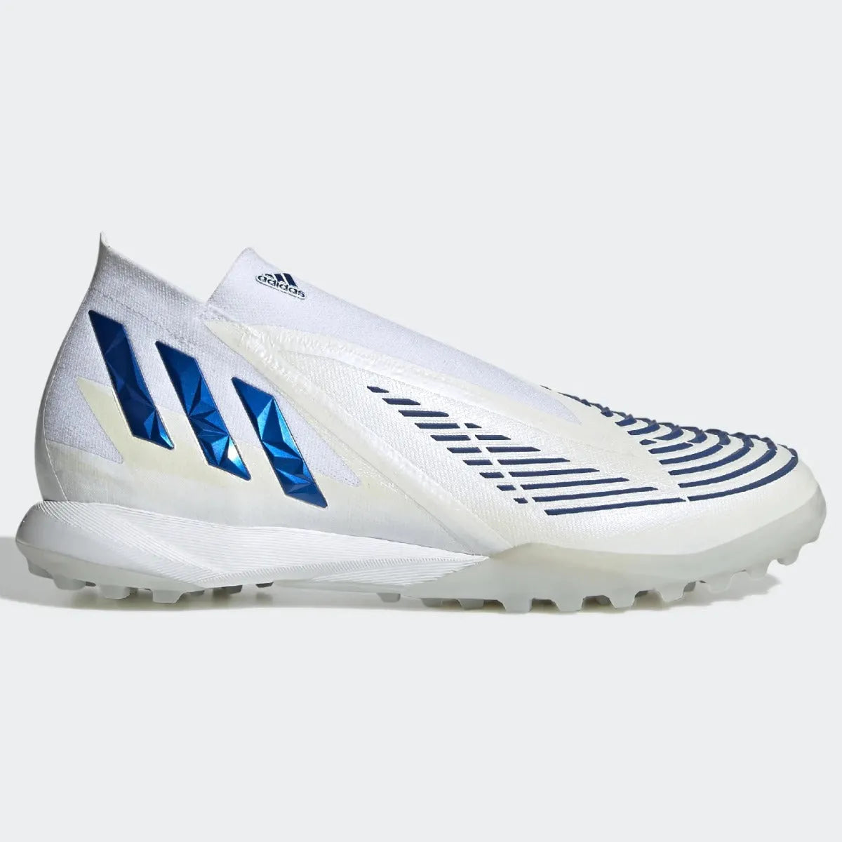 adidas Predator Edge .1 Turf Soccer Shoes TF - White-Blue – ProSoccer adidas Predator Edge .1 Turf Soccer Shoes TF - White-Blue – ProSoccer