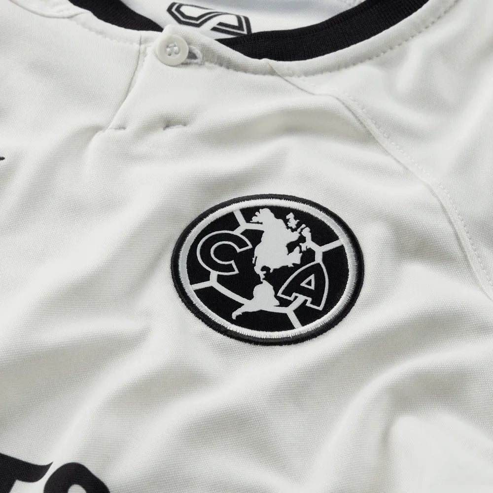 Nike 2022-23 Club America Youth Third Jersey - Sail-Black (Detail 3)