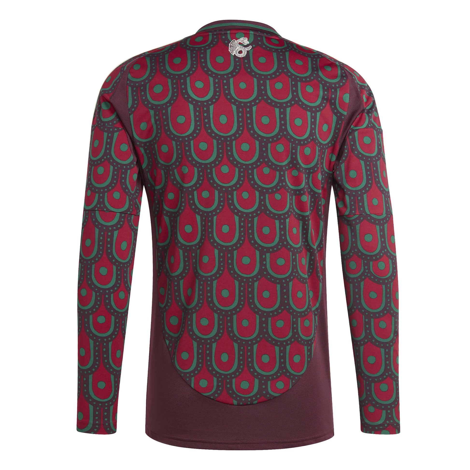 adidas 2024-25 Mexico Men's Stadium Home Long-Sleeve Jersey (Back)