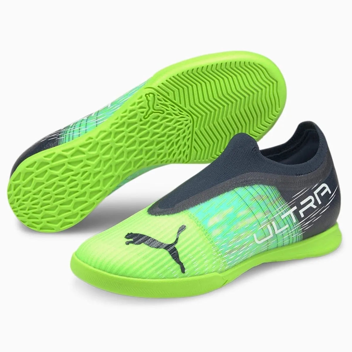 Puma JR Ultra 3.3 Indoor - Green Glare-Aqua (Pair)