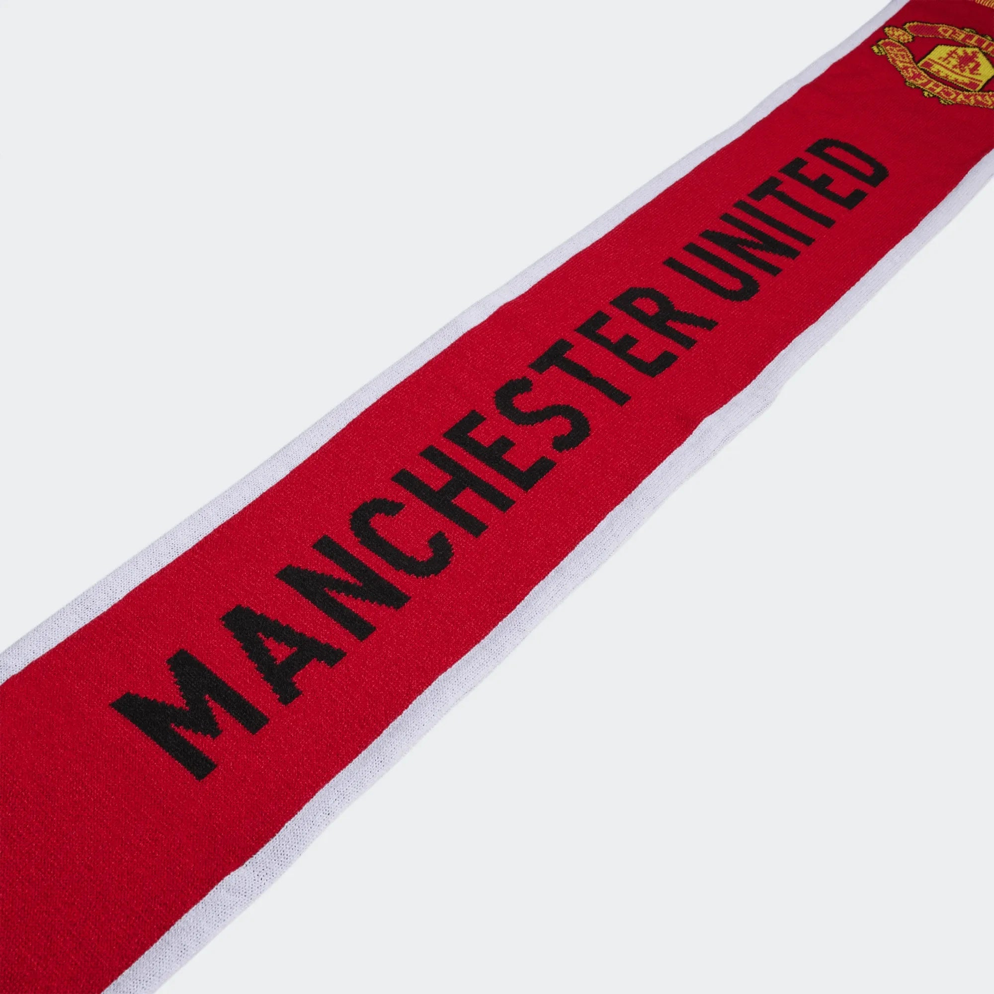 adidas 22-23 Manchester United Scarf - Red-Black-White (Detail 1)
