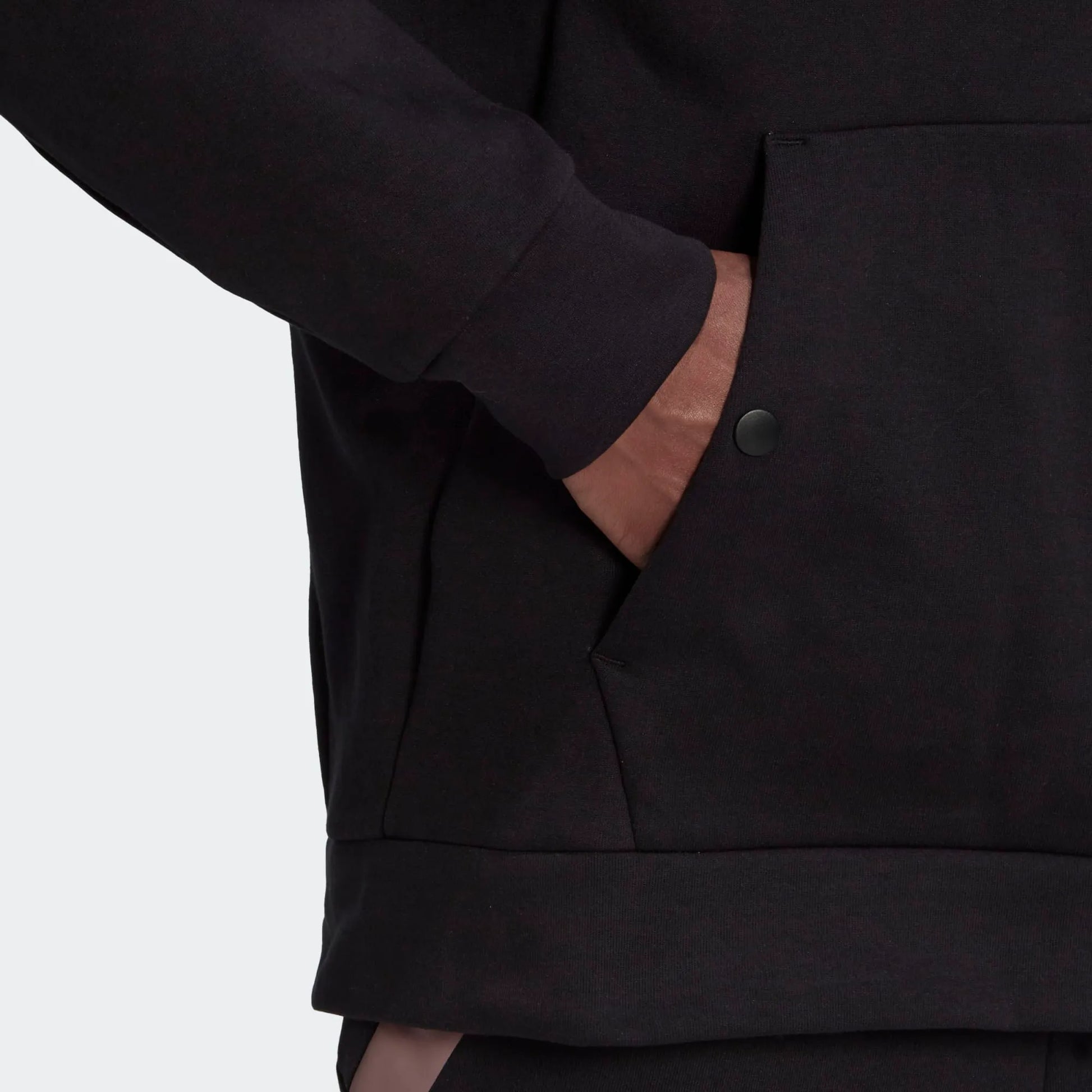 adidas 2022-23 Real Madrid Travel Hoodie - Black-Wonder Oxide (Detail 2)