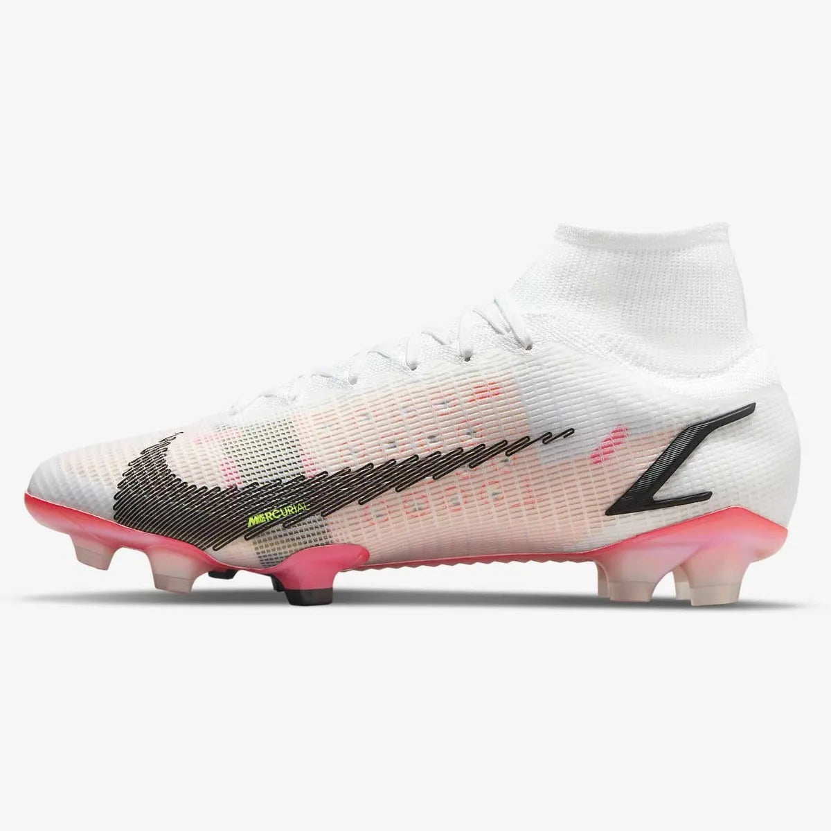 シューズ NIKE SUPERFLY 8 ELITE FG Nike Superfly 8 Elite FG - White-Black-Bright Crimson Soccer