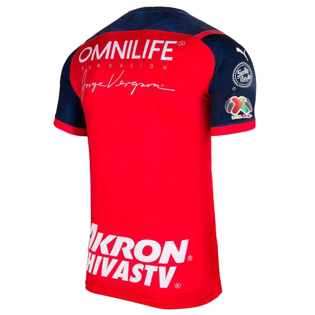 Puma 2022 Chivas Authentic Third Jersey - Red (Back)