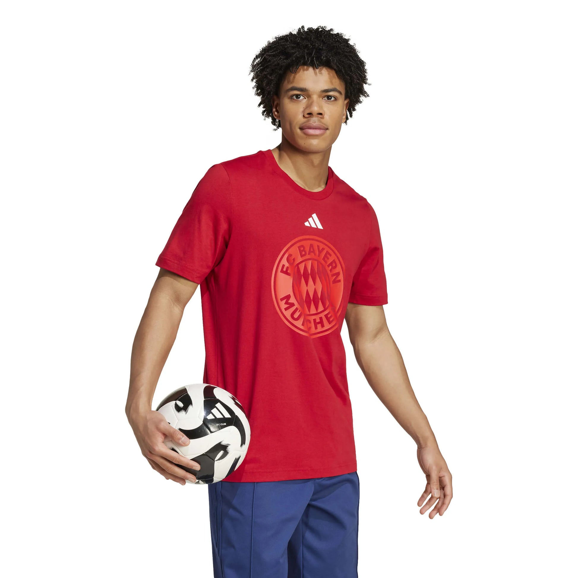 adidas 2024-25 Bayern Munich Men's DNA Graphic Tee (Model - Side)