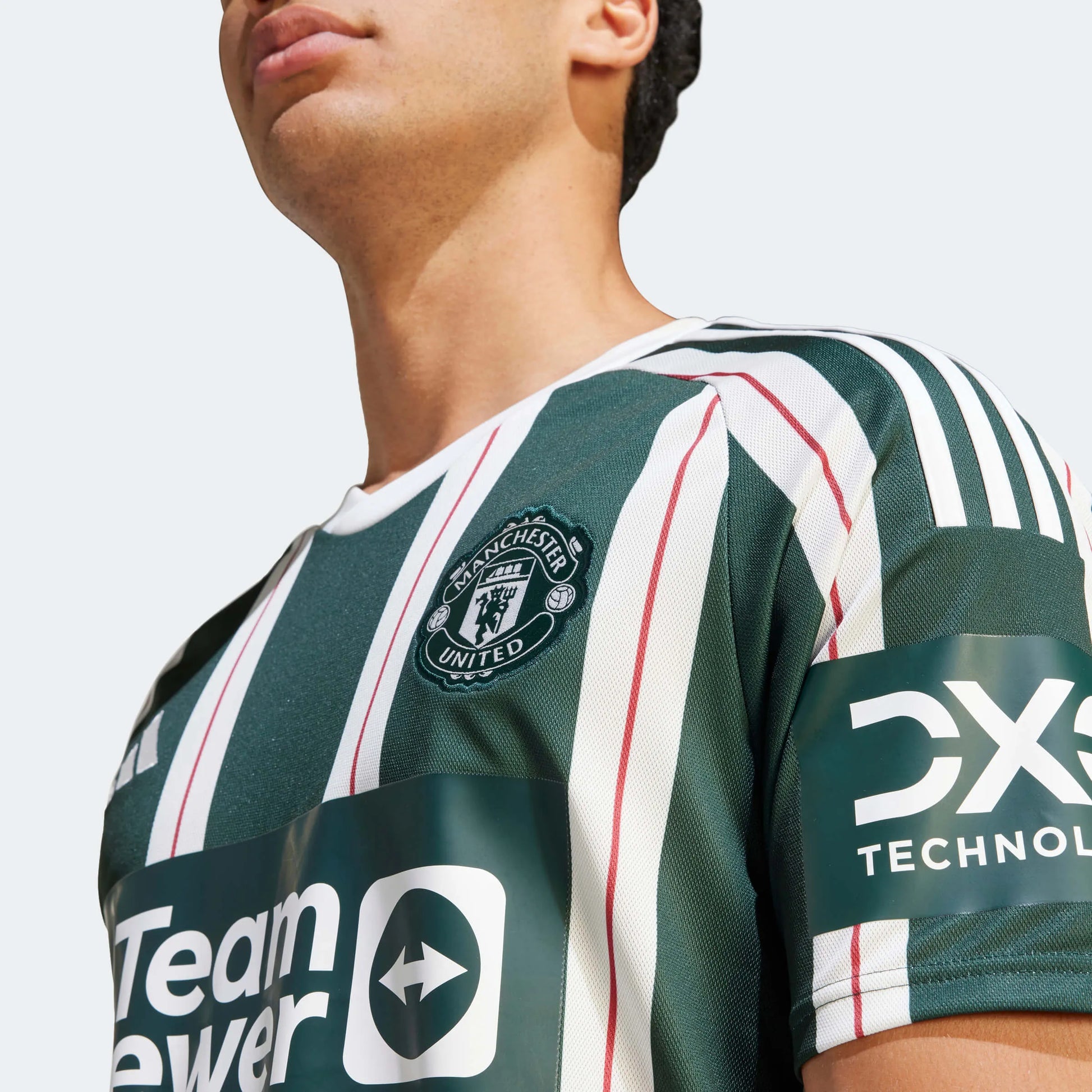 adidas 2023-24 Manchester United Men's Stadium Away Jersey (Detail 2)