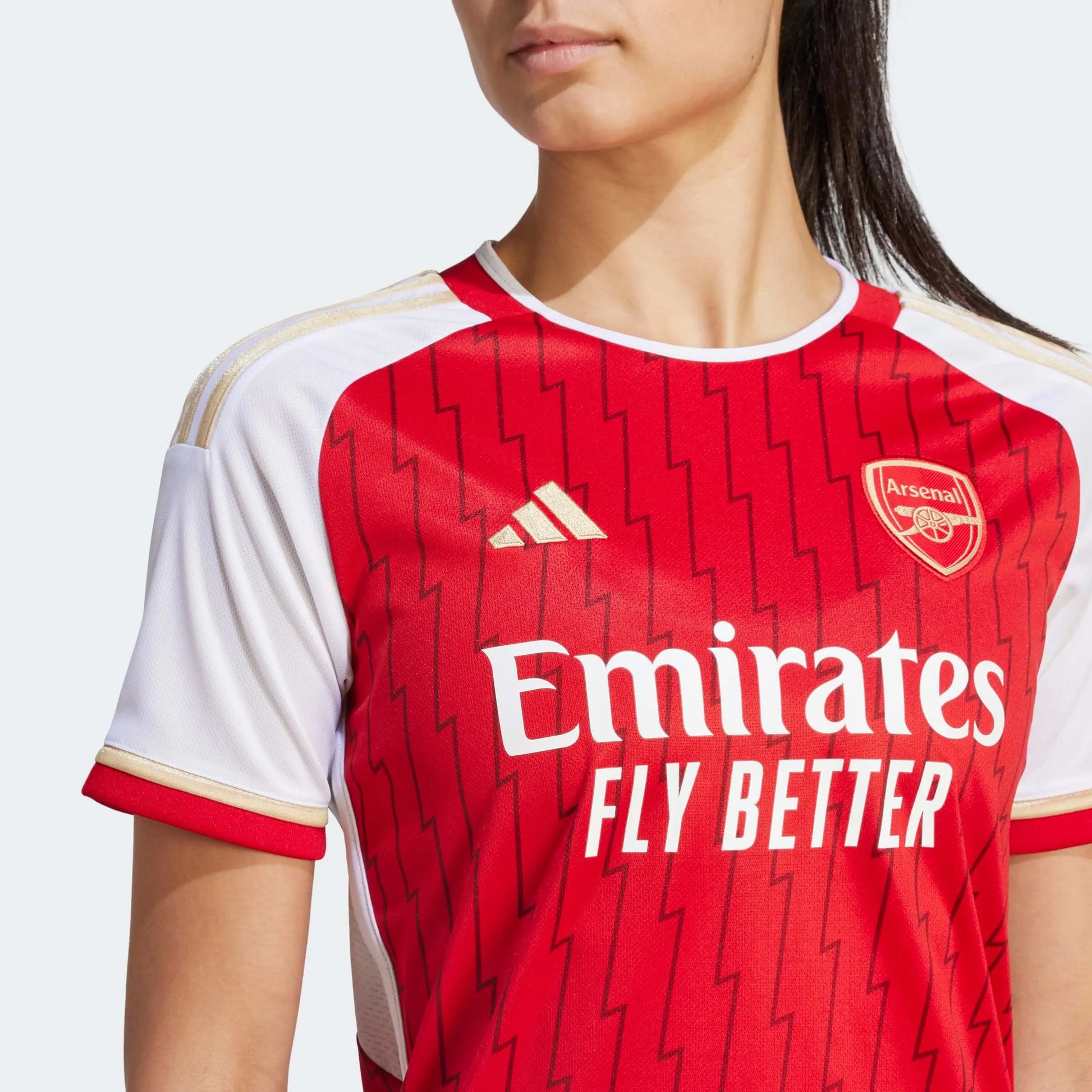adidas 2023-24 Arsenal Women's Stadium Home Jersey (Detail 1)