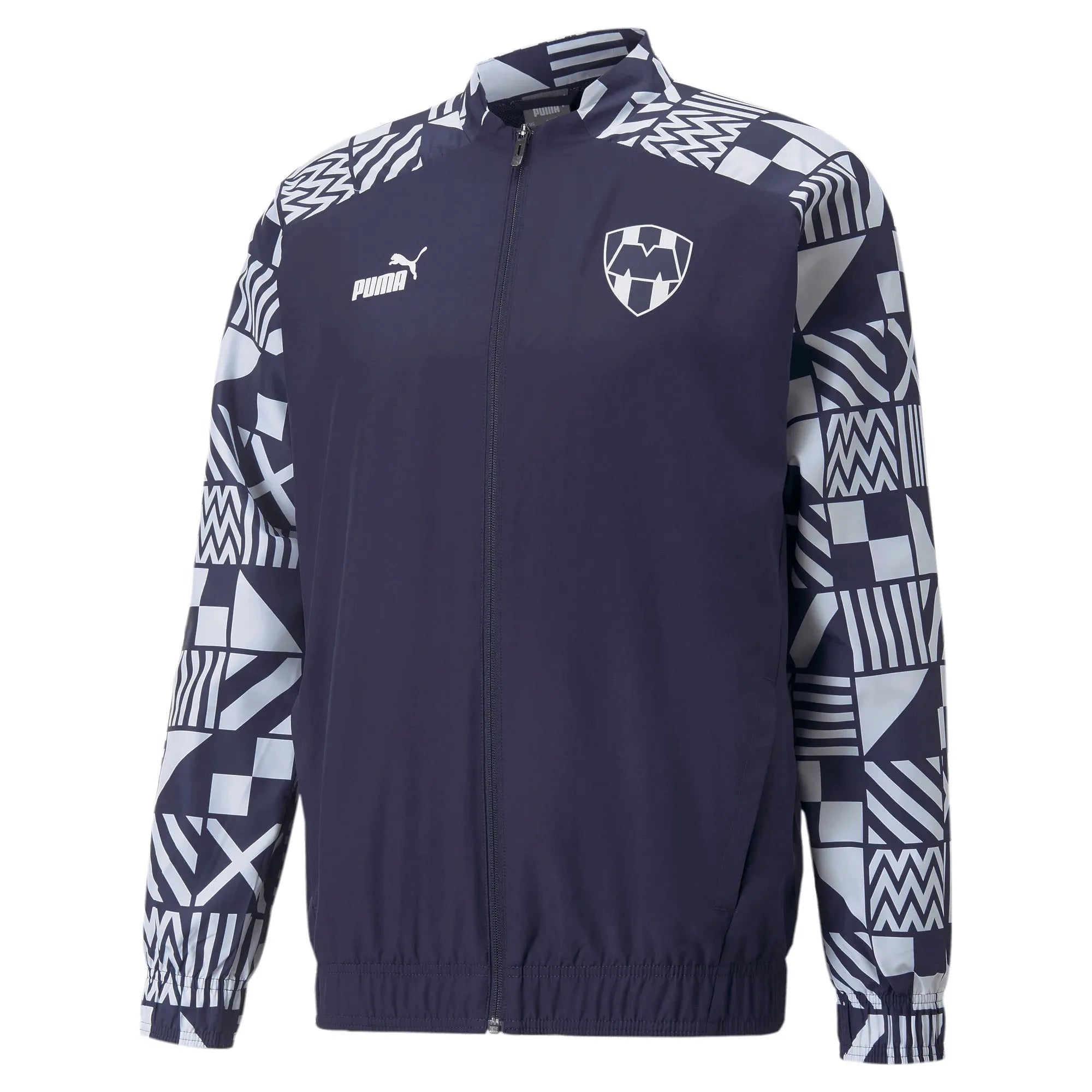 Puma 2022-23 Monterrey Pre-Match Jacket - Peacoat-White (Front)