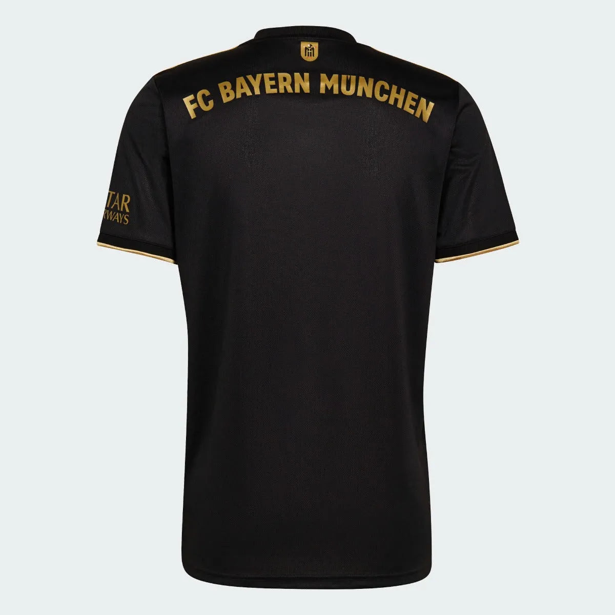 Adidas 2021-22 Bayern Munchen Away Jersey - Black-Gold (Back)