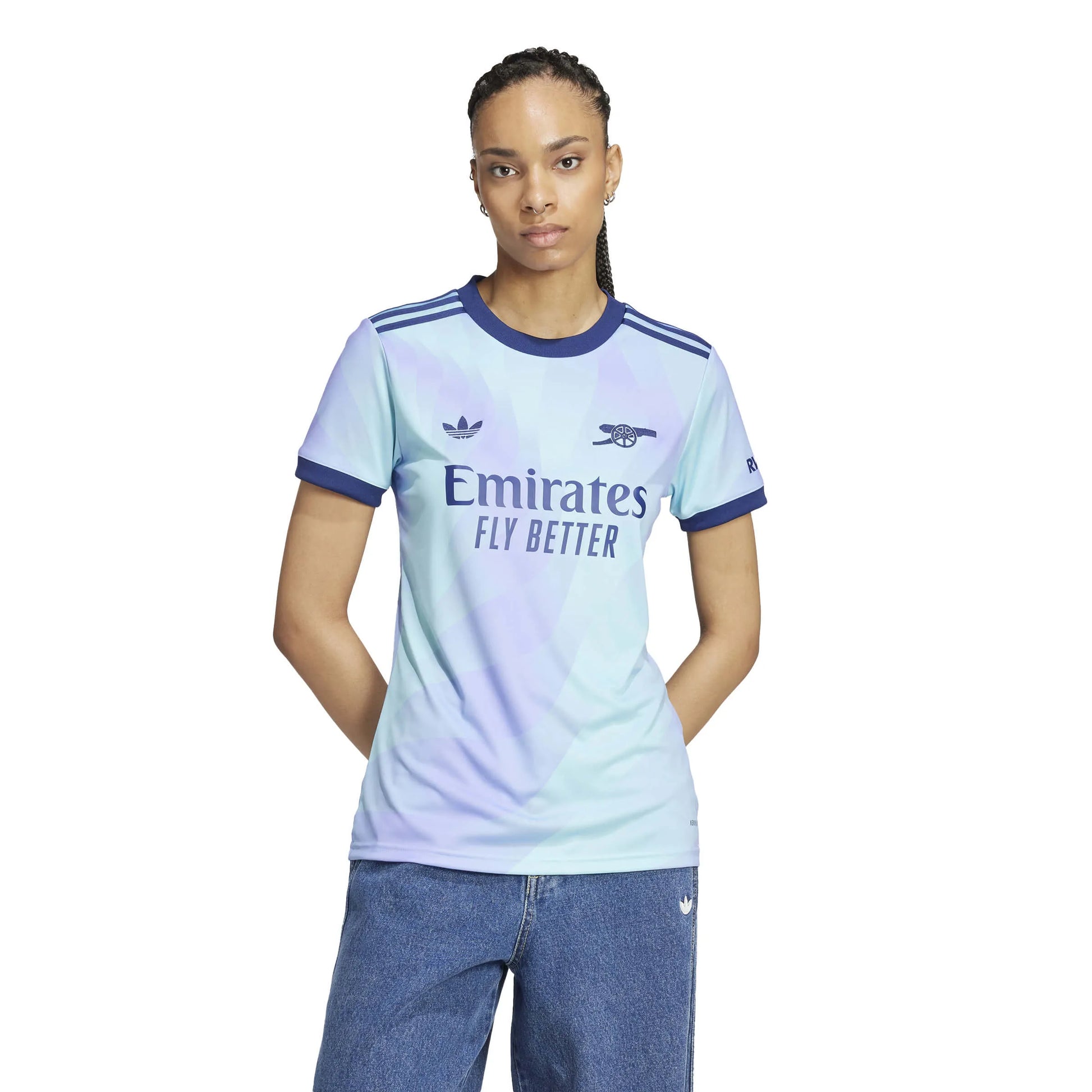 adidas 2024-25 Arsenal Women's Stadium Third Jersey (Model - Front)