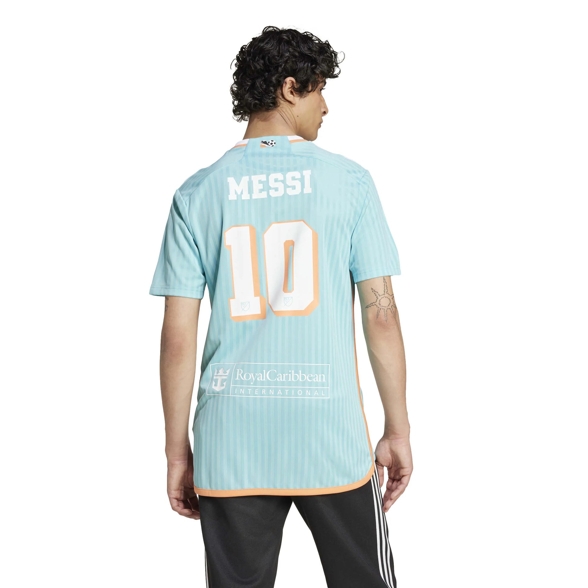 adidas 2024 Inter Miami Men's Messi #10 Stadium Third Jersey (Model - Back)