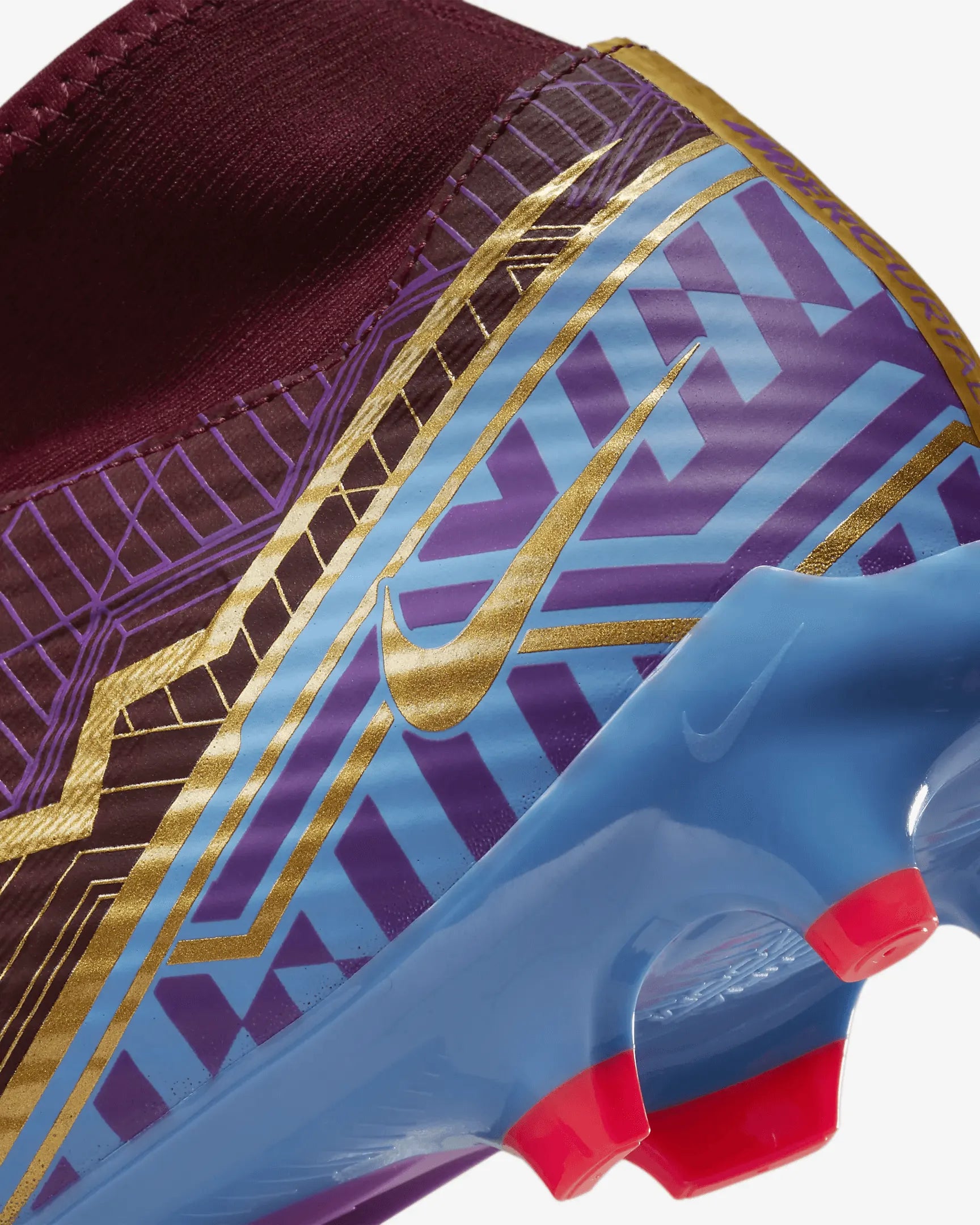 Nike Zoom Superfly 9 Academy KM FG-MG - Dark Beetroot-Gold