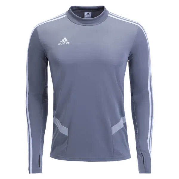adidas Tiro 19 Youth Training Top Grey-White (Front)