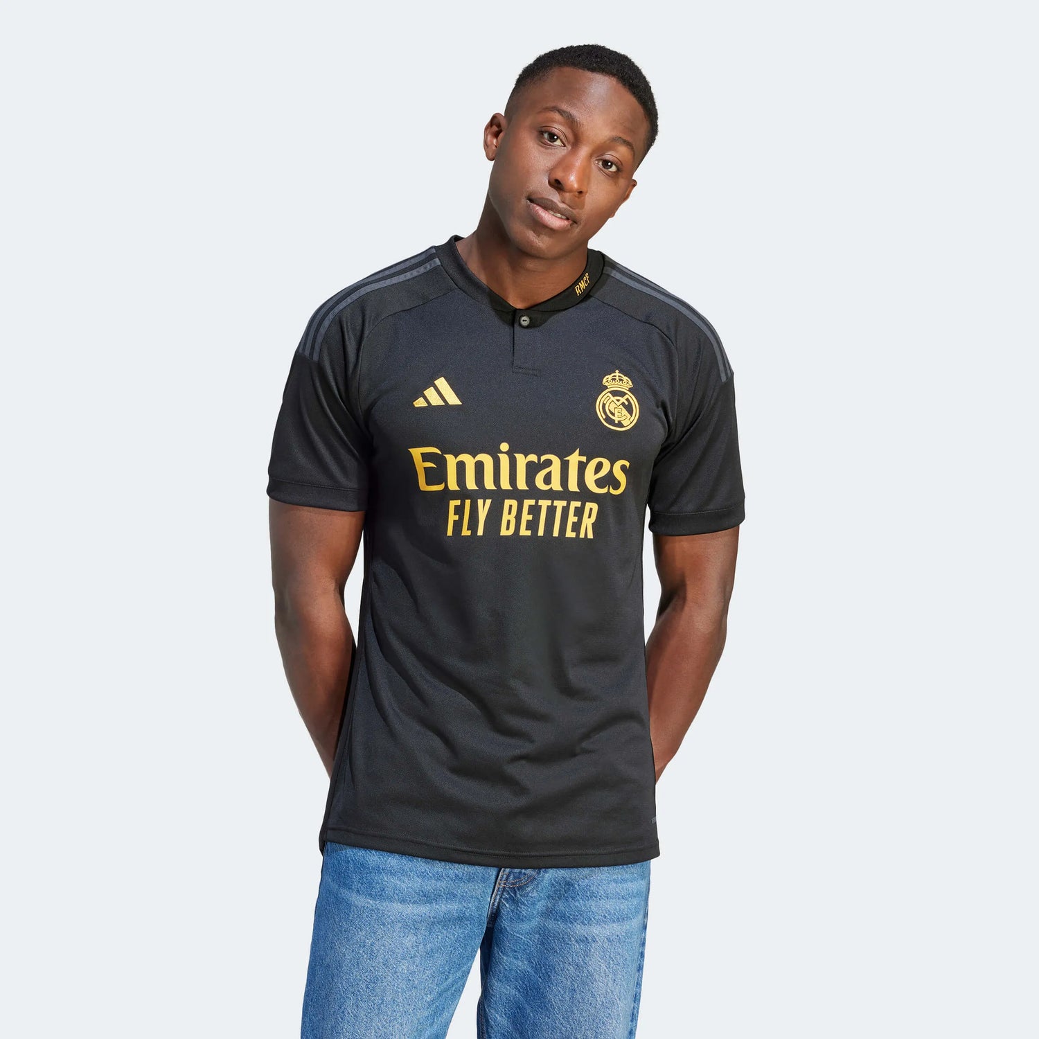 adidas 2023-24 Real Madrid Men's Stadium Third Jersey (Model - Front)