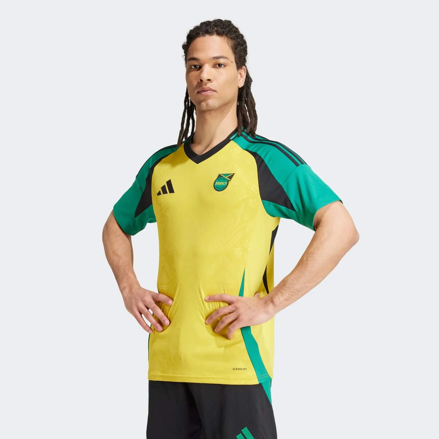 adidas 2024-25 Jamaica Men's Stadium Home Jersey (Model - Front)