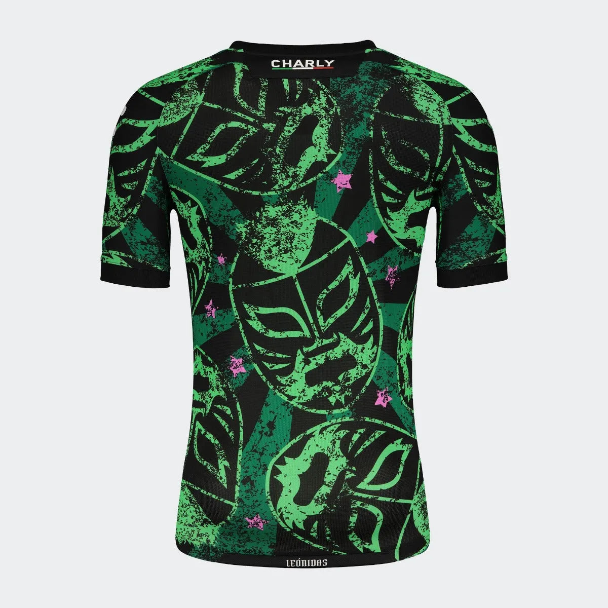 Charly 2021-22 Leon Third Jersey - Black-Green (Back)