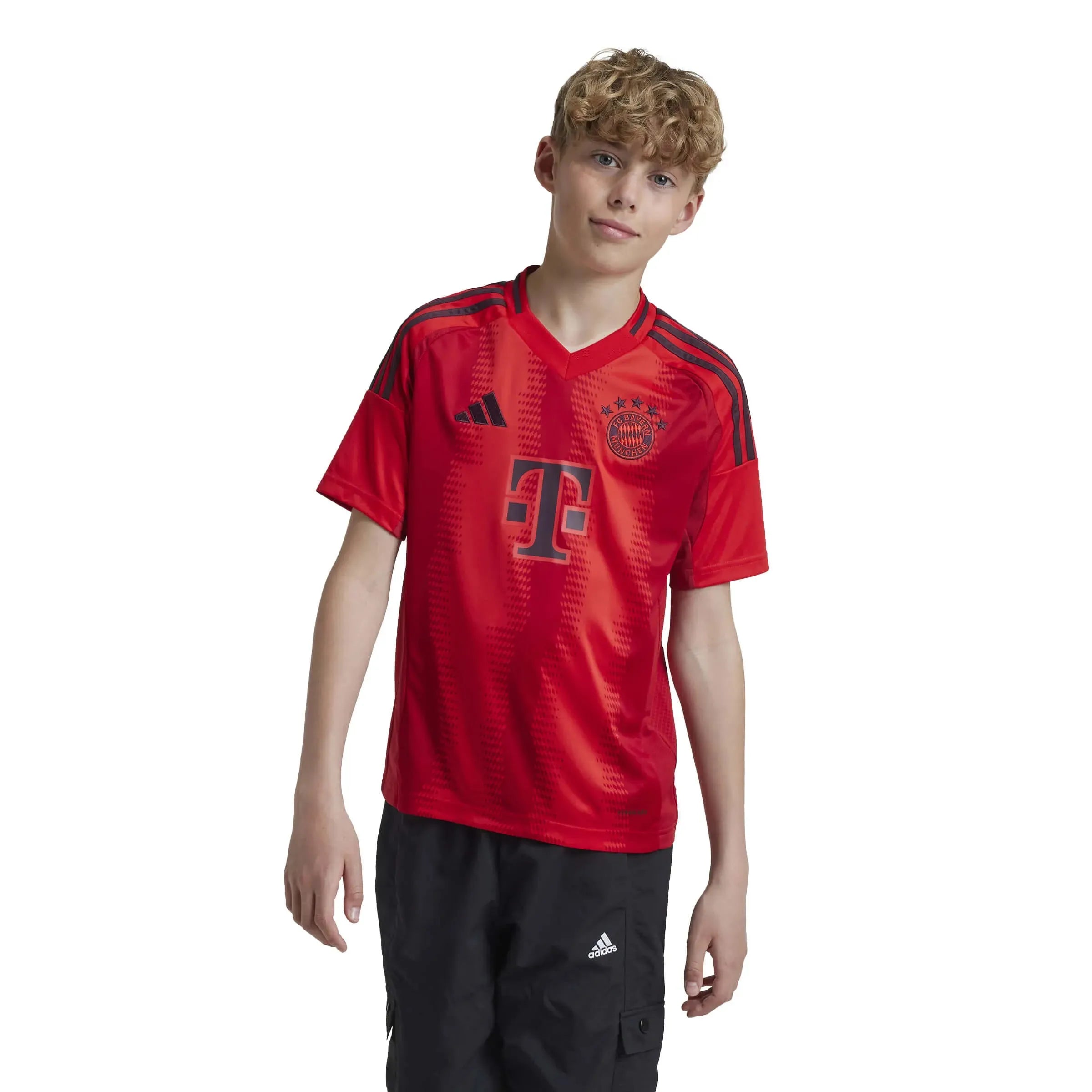 adidas 2024-25 Bayern Munich Youth Stadium Home Jersey (Model - Front)
