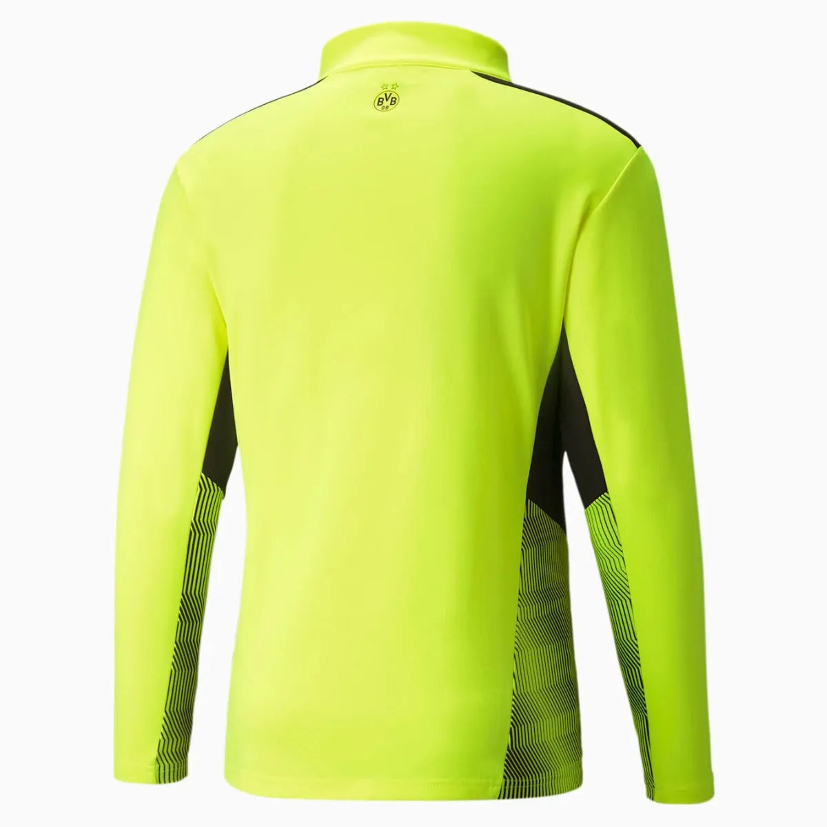 Puma Borussia Dortmund 2021-22 Quarter Training Zip Top - Safety Yellow-Black (Back)