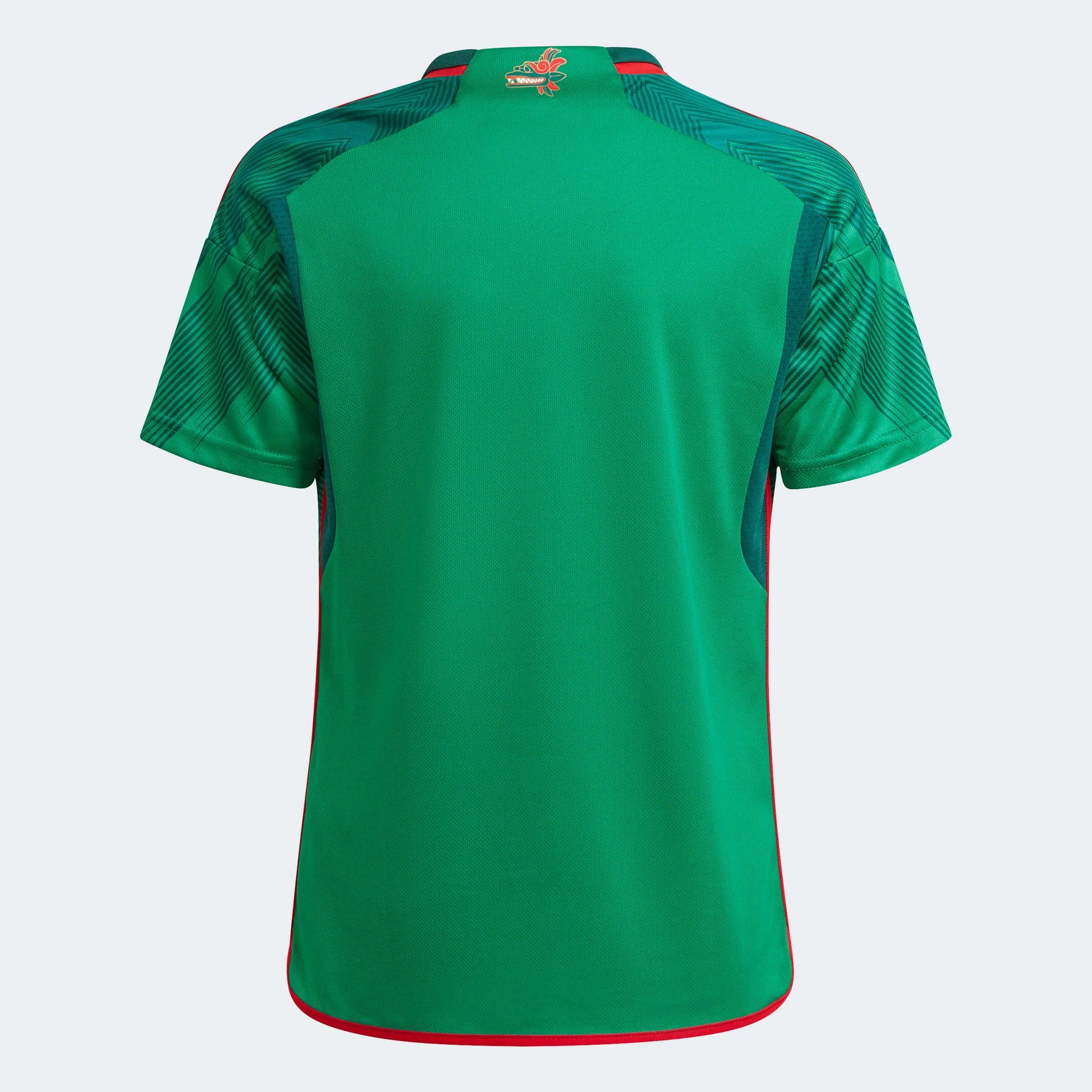 adidas 2022-23 Mexico Youth Home Jersey - Green-Red (Back)