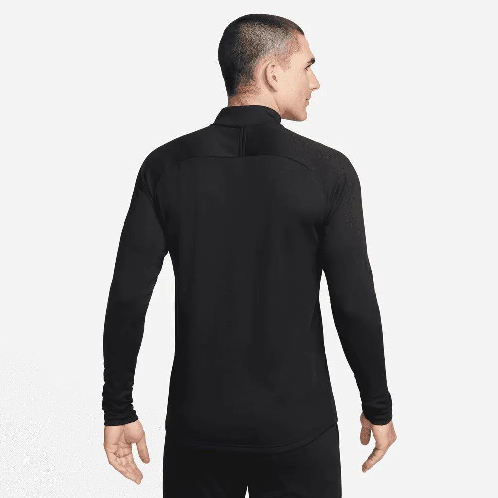Nike Dri-Fit Academy Football Drill Long Sleeve Top - Dark-Smoke Grey (Model - Back)