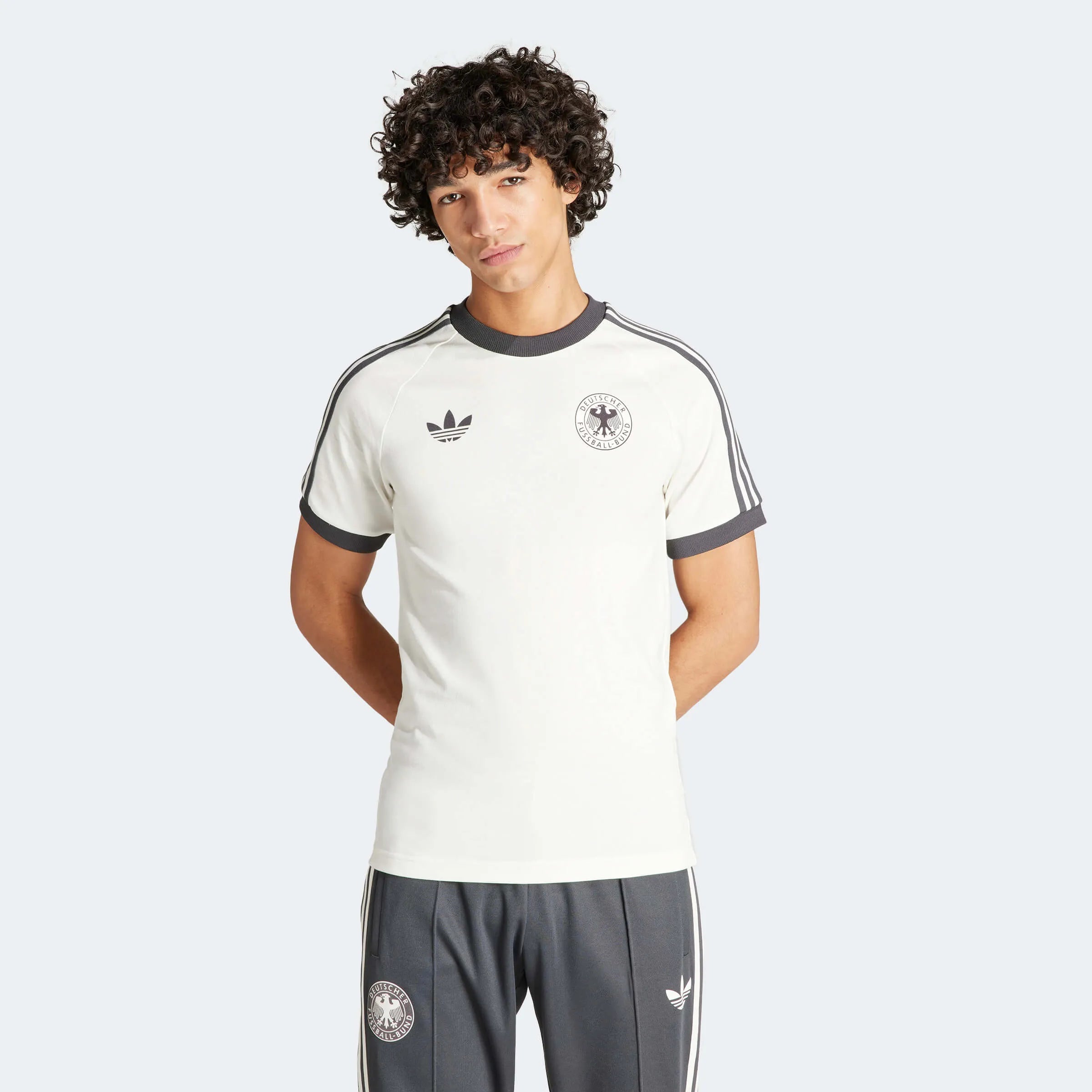 adidas 2023-24 Germany Men OG 3 Stripe Tee (Model - Front)