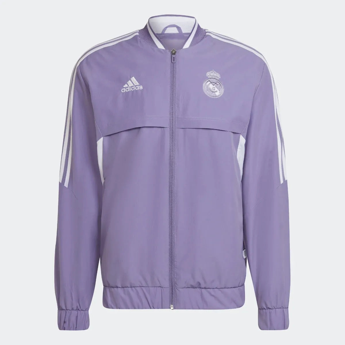 adidas 2022-23 Real Madrid Anthem Jacket - Magic Lilac (Front)