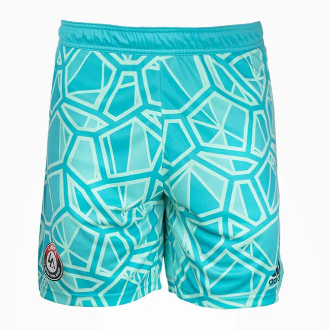 front view of adidas LAUFA Condivo 22 Men's Goalkeeper Shorts - Mint Rush