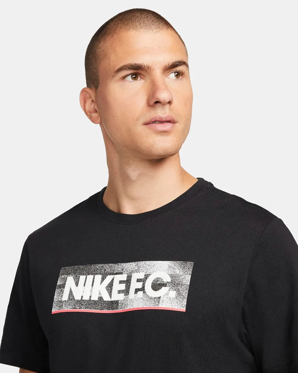 Nike FC Tee Seasonal Block - Black (Detail 1)