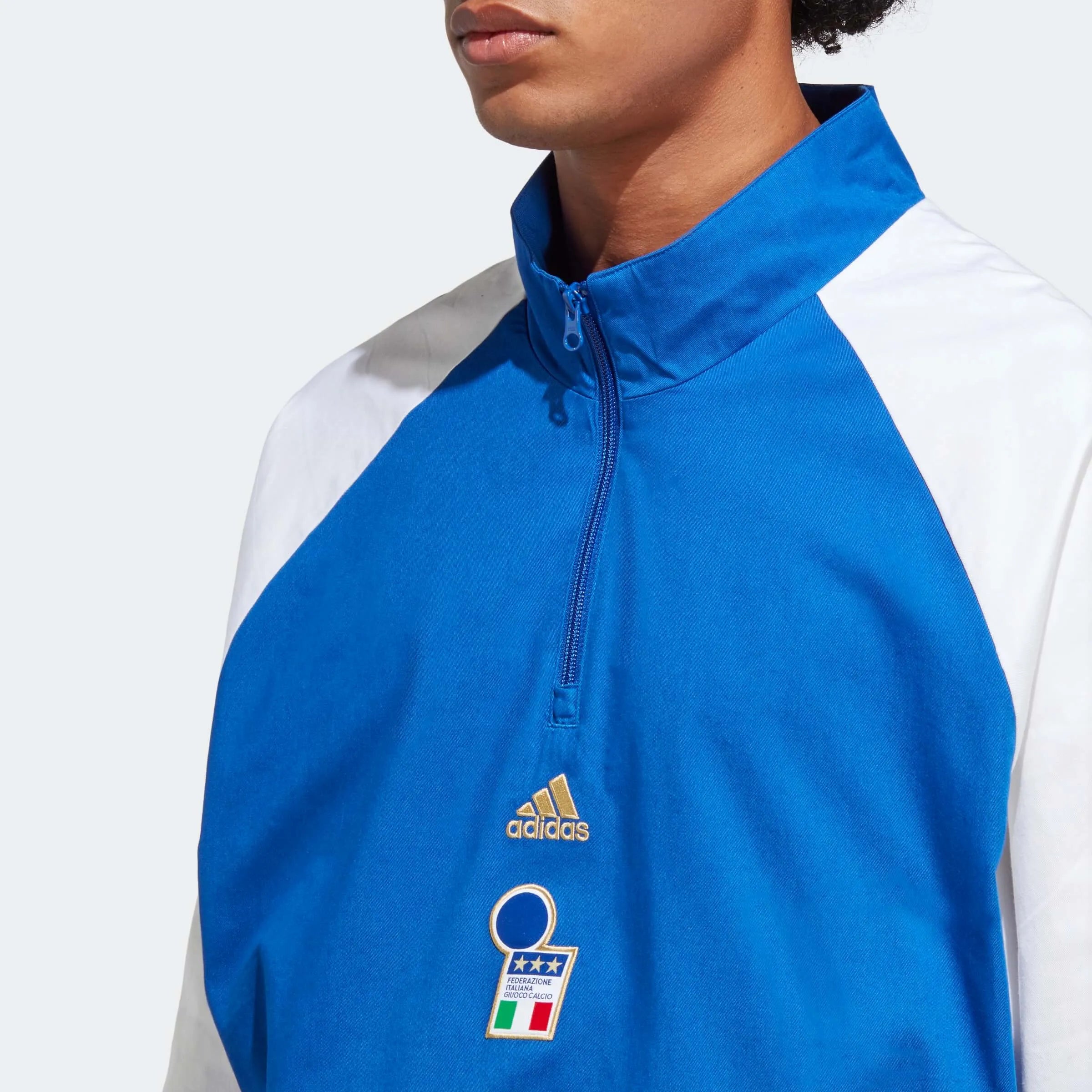 adidas 2023 Italy Icon Top - Team Royal Blue (Detail 1)