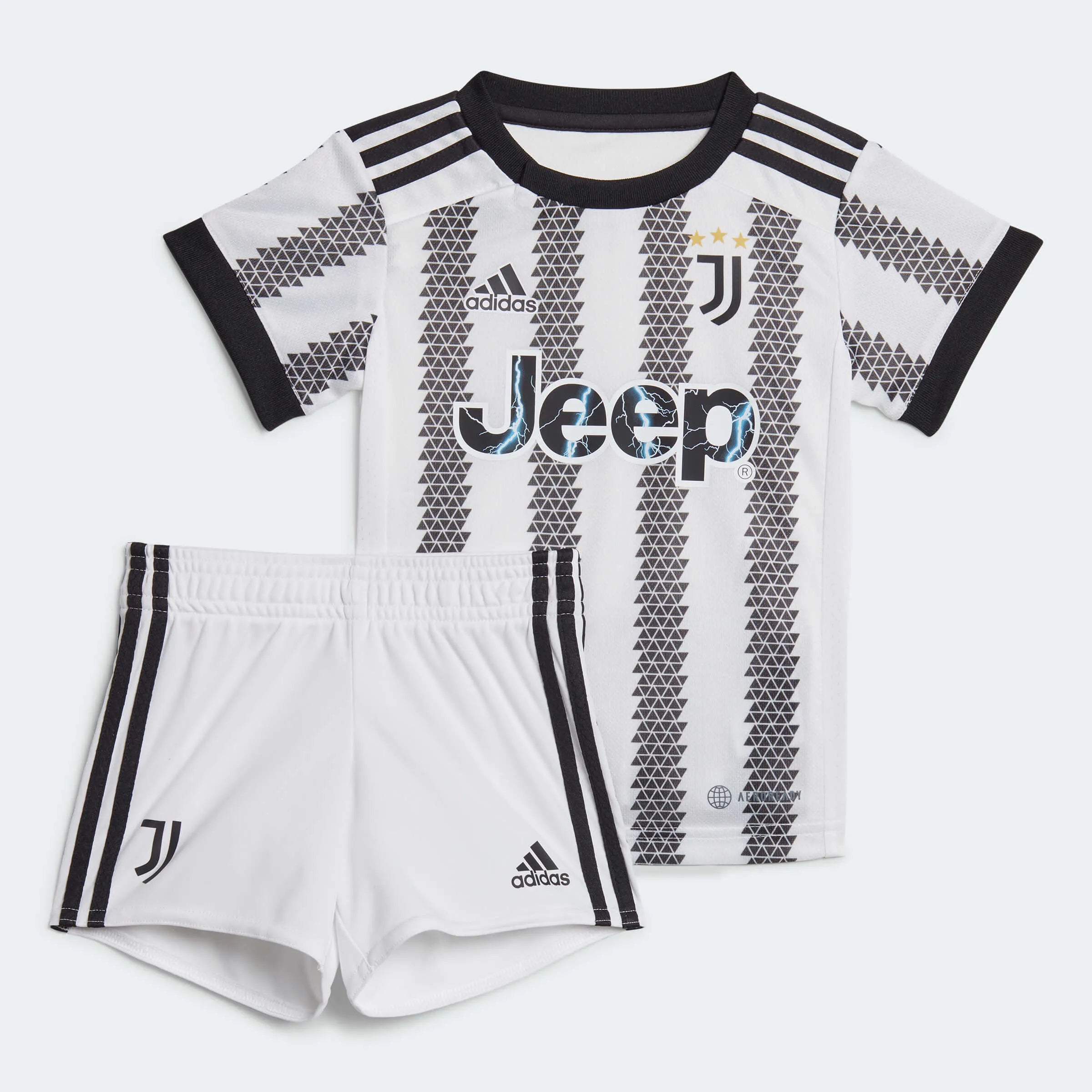 adidas 2022-23 Juventus Home Baby Set - White-Black (Set)