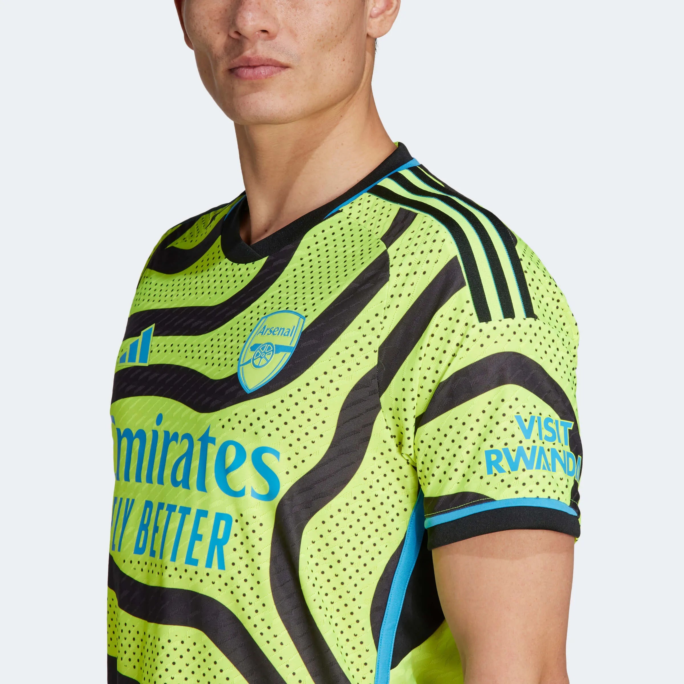 adidas 2023-24 Arsenal Men's Authentic Away Jersey (Detail 1)