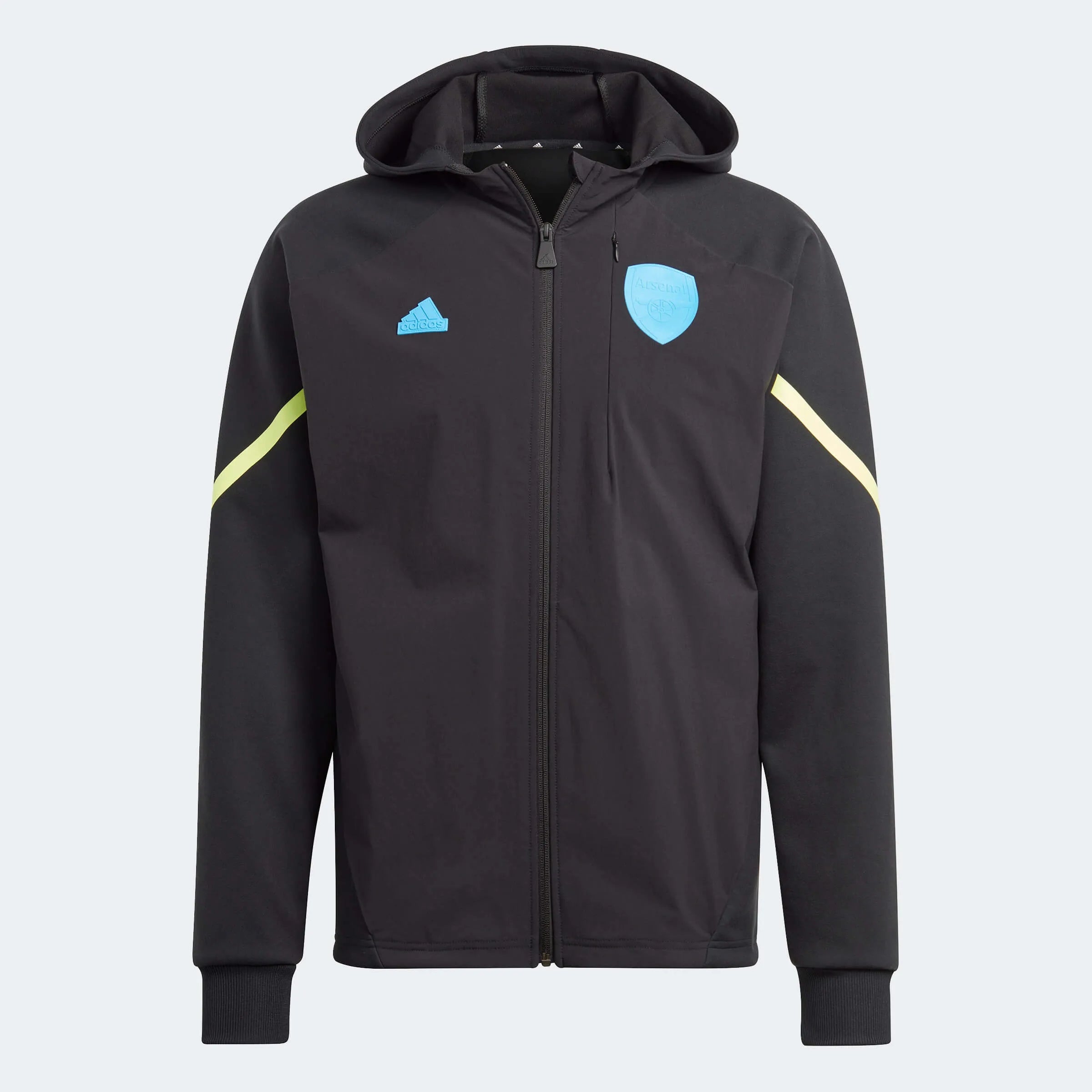 adidas 2023-24 Arsenal Men's D4GMD Full-Zip Hoodie (Front)