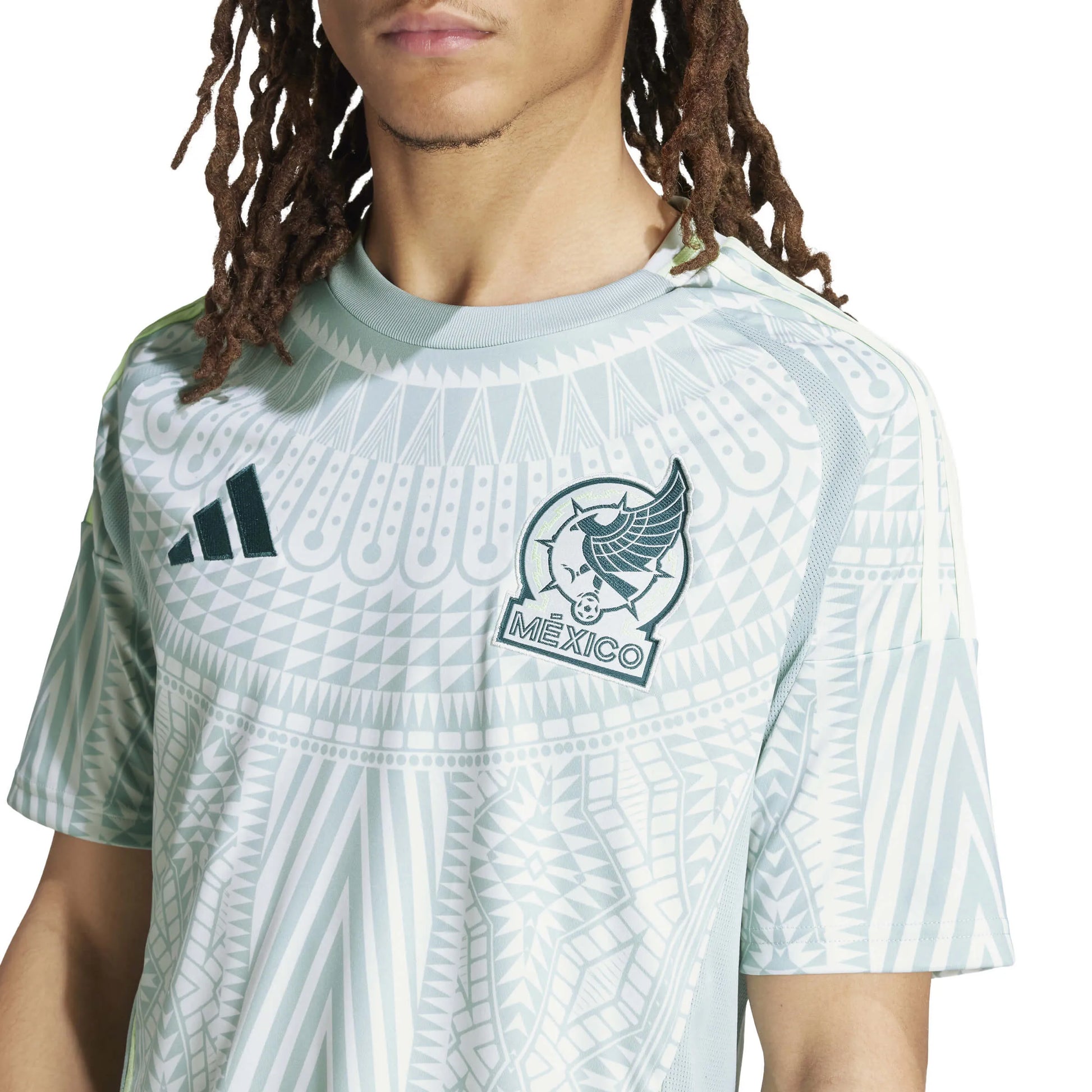 adidas 2024-25 Mexico Men's Stadium Away Jersey (Detail 1)
