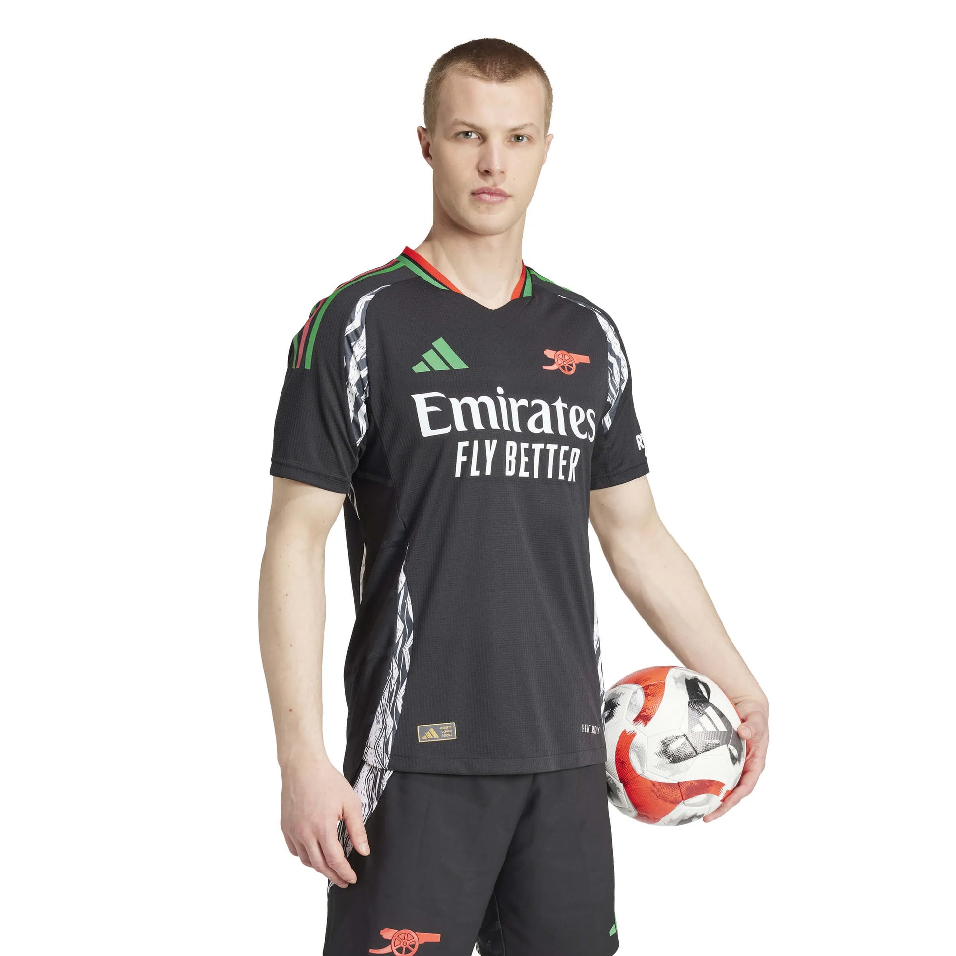 adidas 2024-25 Arsenal Men's Authentic Away Jersey (Model - Side)