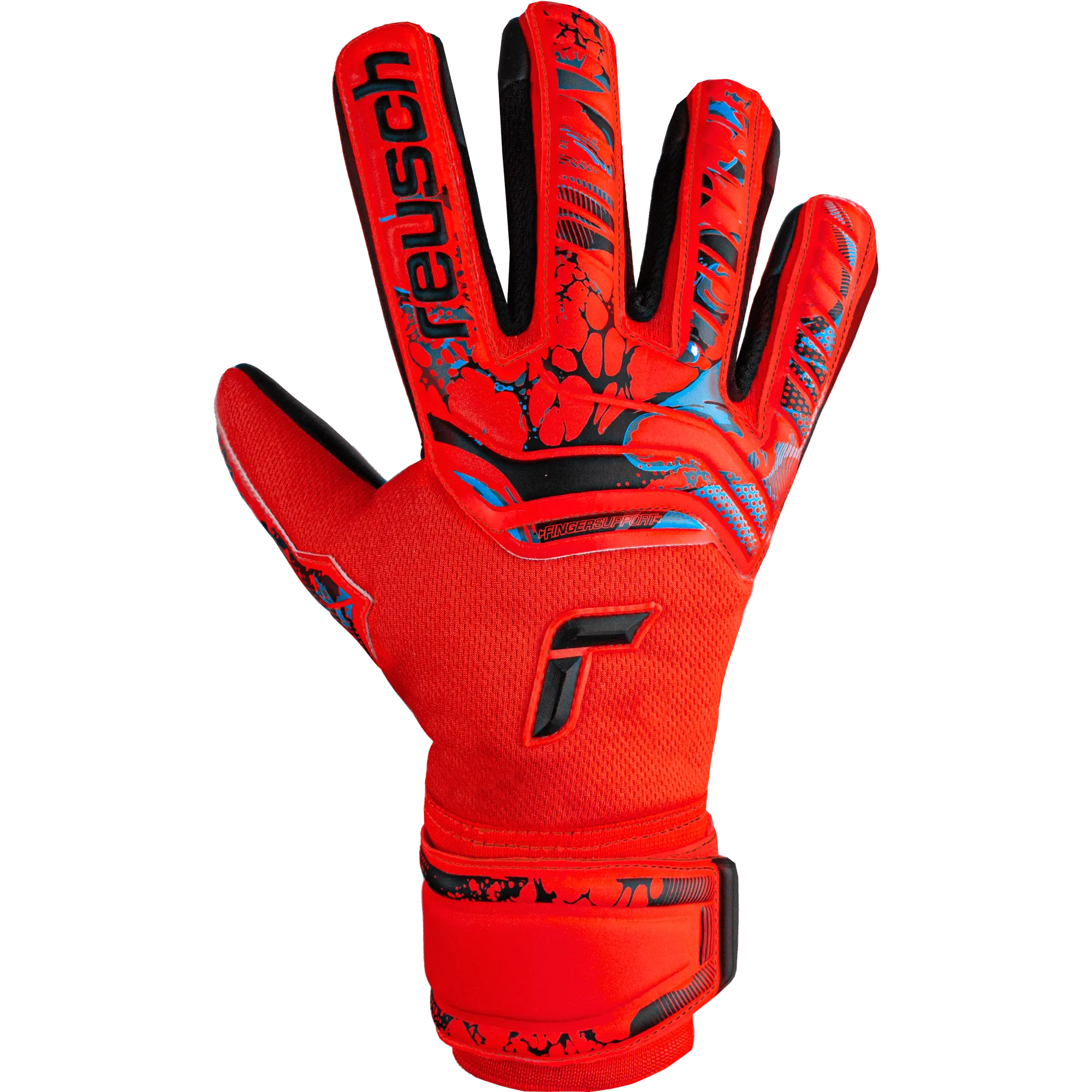 Reusch JR Attrakt Grip Evolution FS Goalkeeper Gloves (Single - Outer)