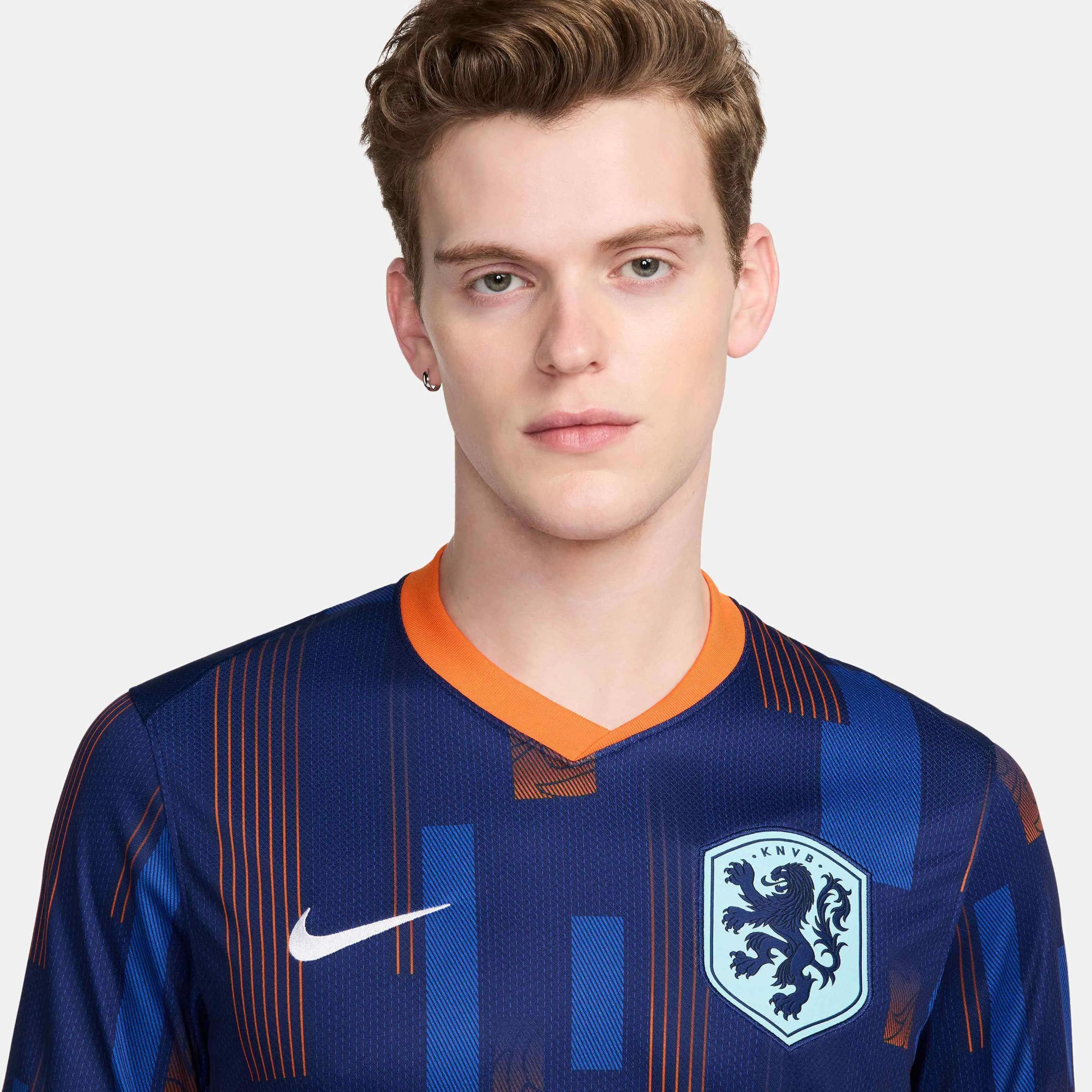 Nike 2024-25 Netherlands Men's Stadium Away Jersey (Detail 1)
